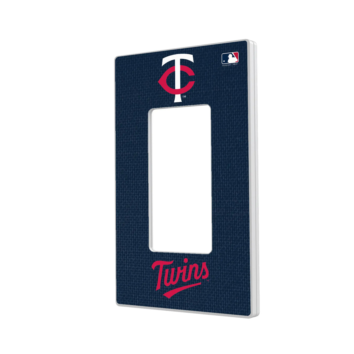Minnesota Twins Solid Hidden-Screw Light Switch Plate#Style_Single Rocker
