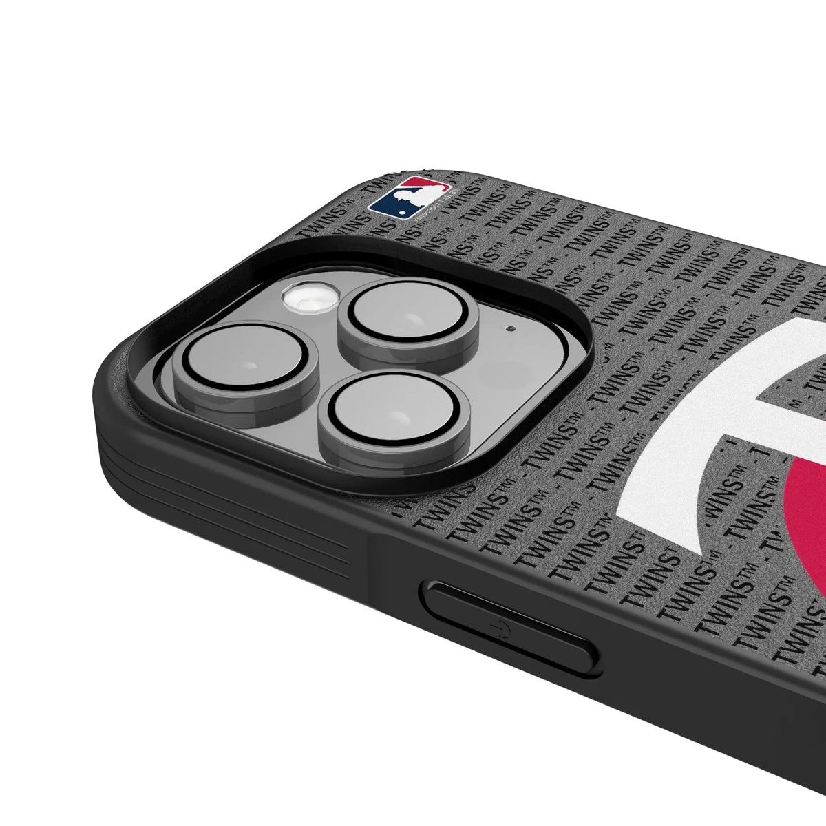 Minnesota Twins Text Backdrop iPhone Bump Phone Case for Apple iPhone - Detail