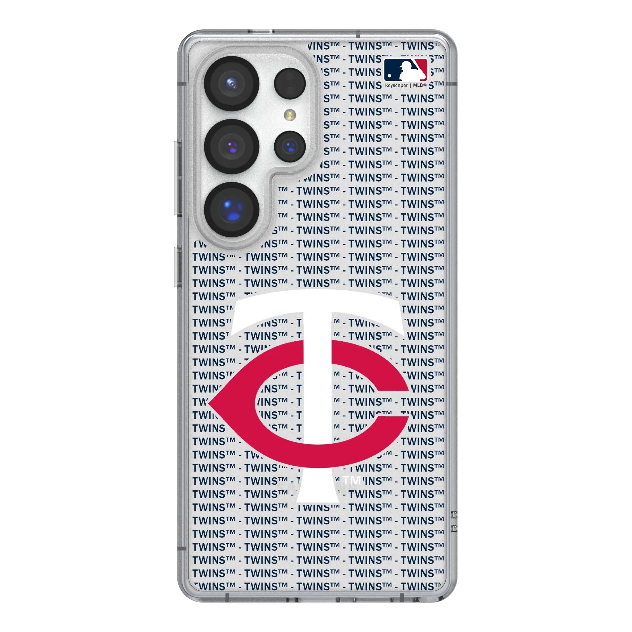 Minnesota Twins Text Backdrop Galaxy Clear Phone Case for Samsung Galaxy#Device_Galaxy S25 Ultra
