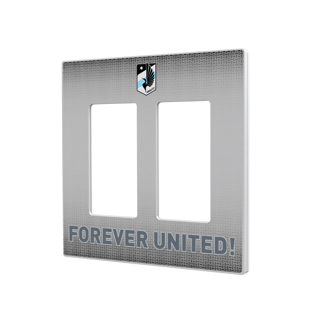 Minnesota United FC Linen Hidden-Screw Light Switch Plate#Style_Double Rocker
