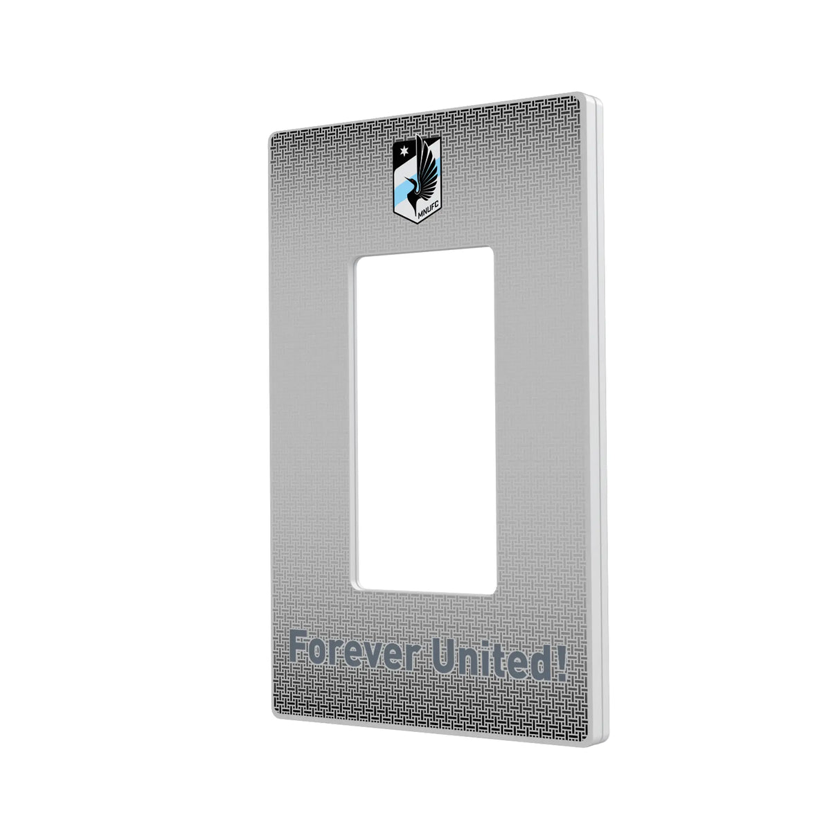 Minnesota United FC Linen Hidden-Screw Light Switch Plate#Style_Single Rocker