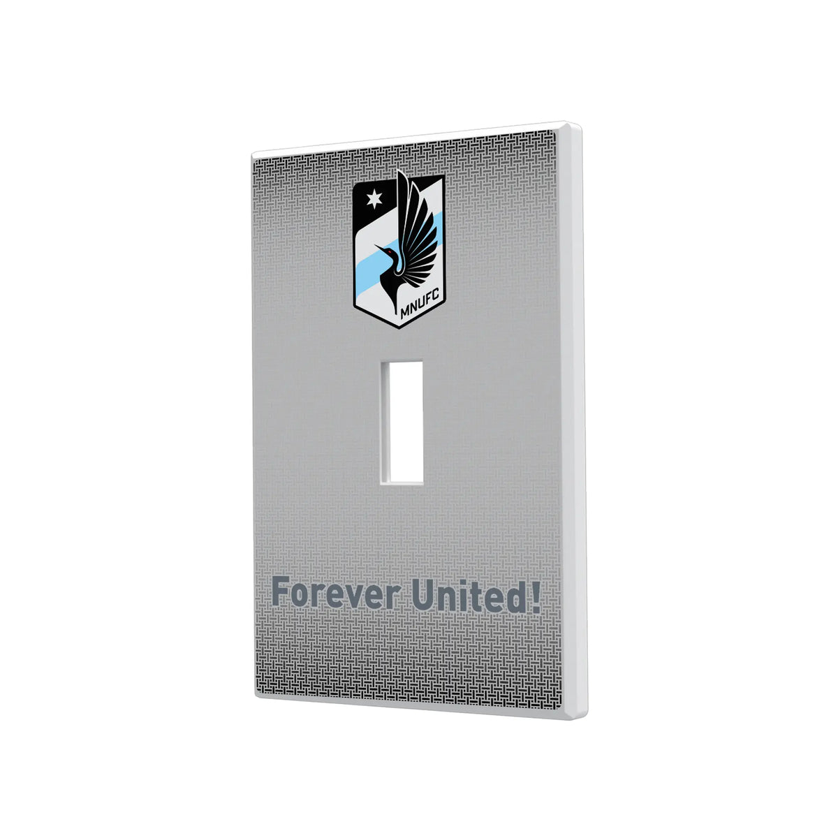 Minnesota United FC Linen Hidden-Screw Light Switch Plate#Style_Single Toggle