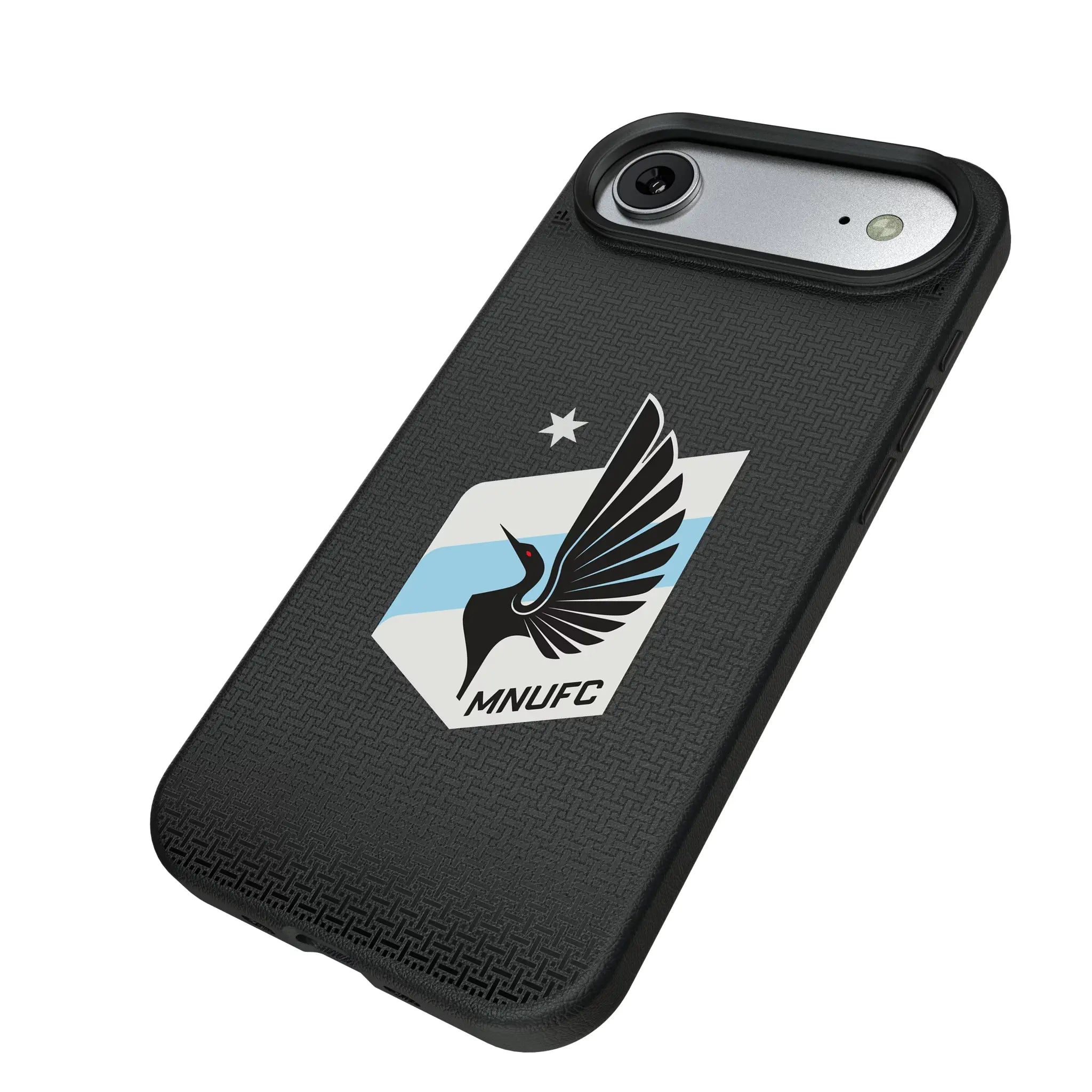 Minnesota United FC Linen iPhone MagSafe Compatible Phone Case for Apple iPhone - Isometric View#Device_iPhone Air