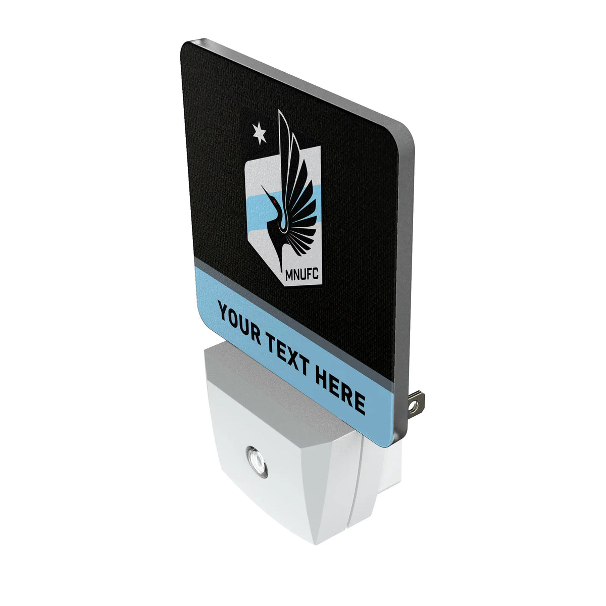 Minnesota United FC Personalized Endzone Solid Night Light 2-Pack - Isometric View