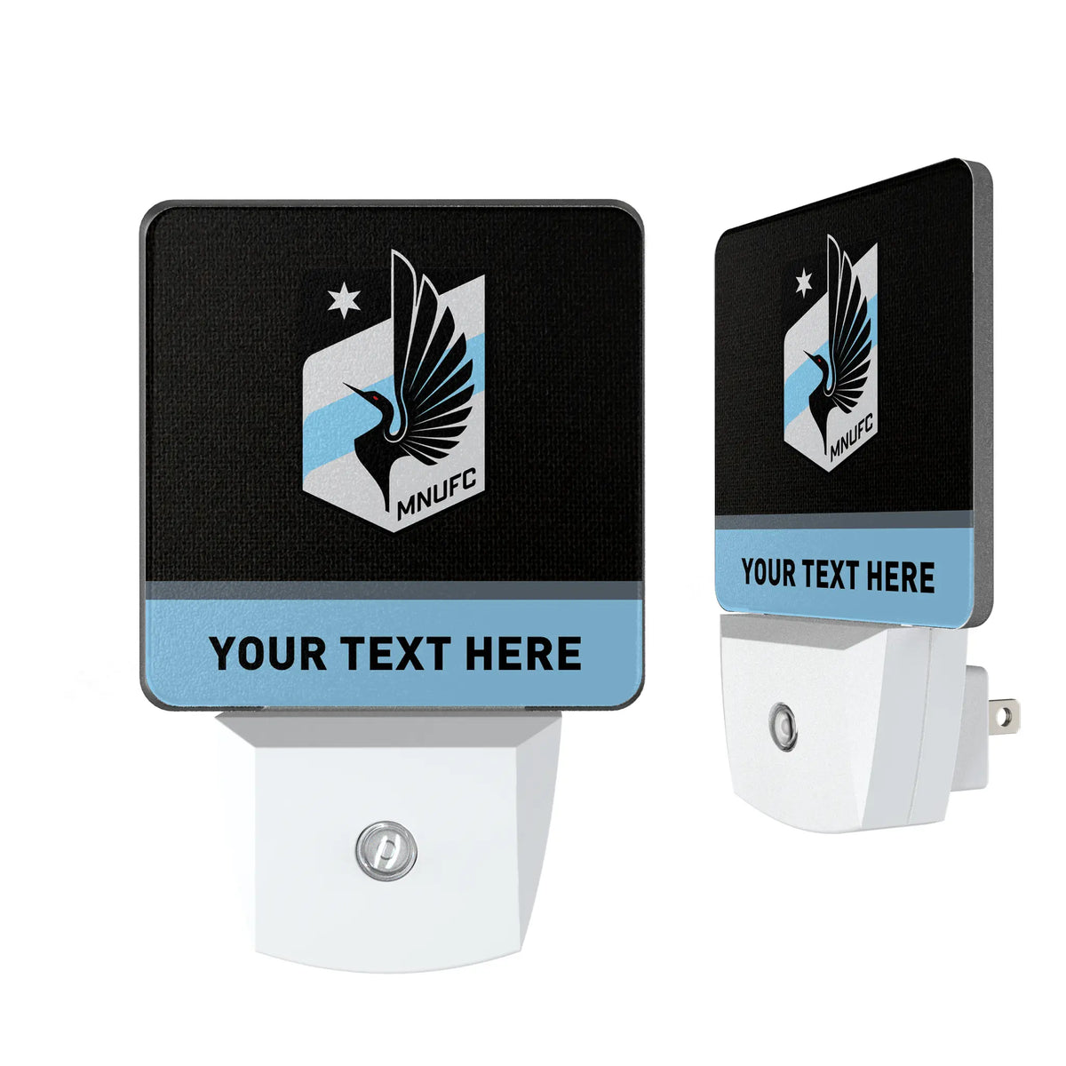 Minnesota United FC Personalized Endzone Solid Night Light 2-Pack