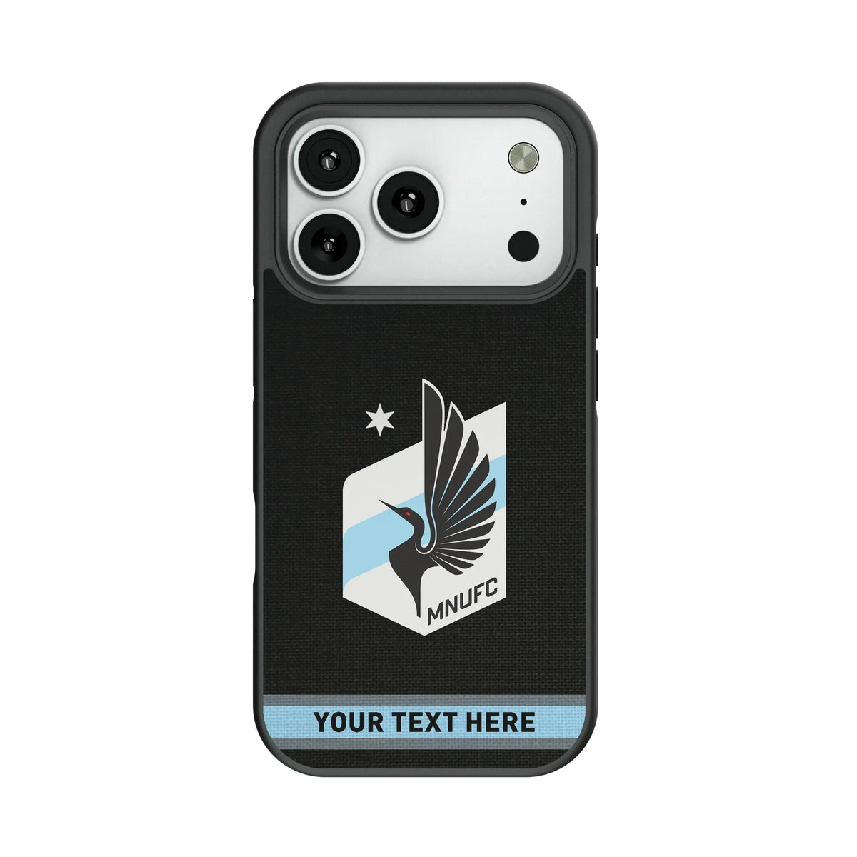 Minnesota United FC Personalized Stripe Bump Phone Case for Apple iPhone