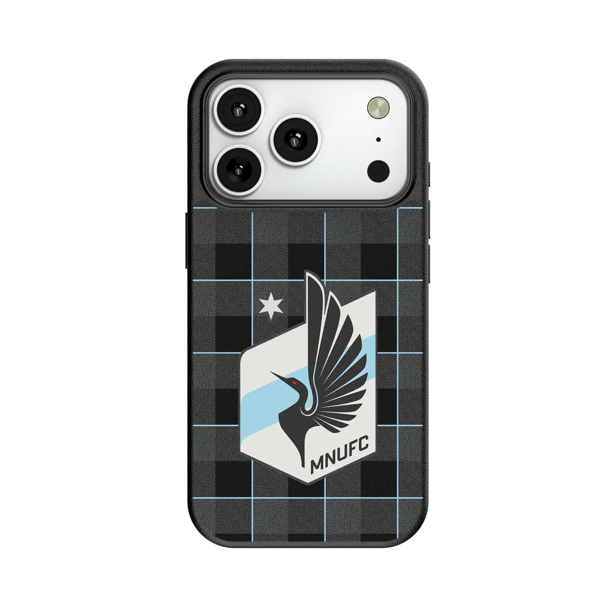 Minnesota United FC Plaid MagSafe Compatible Phone Case for Apple iPhone
