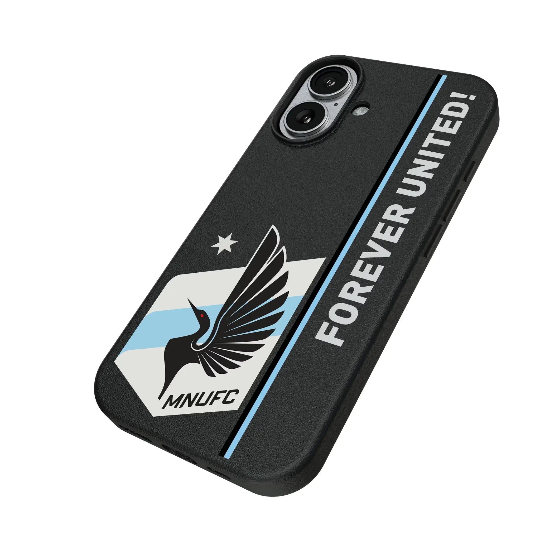 Minnesota United FC Sidebar iPhone MagSafe Compatible Phone Case for Apple iPhone - Isometric View#Device_iPhone 17