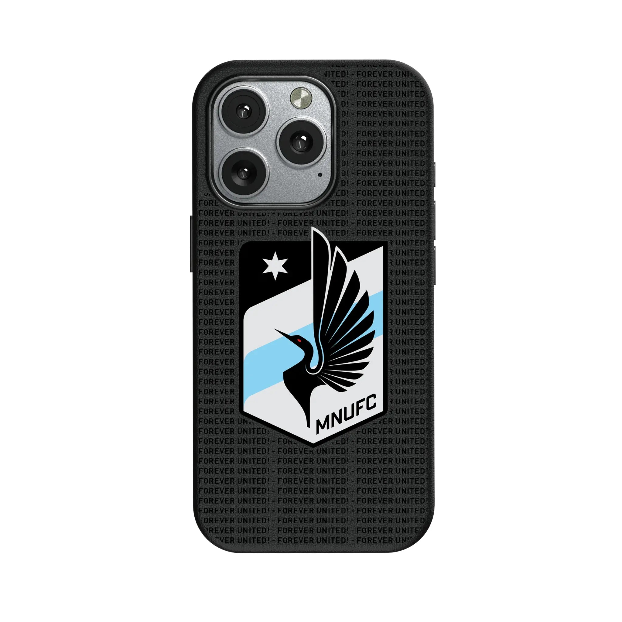 Minnesota United FC Text Backdrop iPhone MagSafe Compatible Phone Case for Apple iPhone