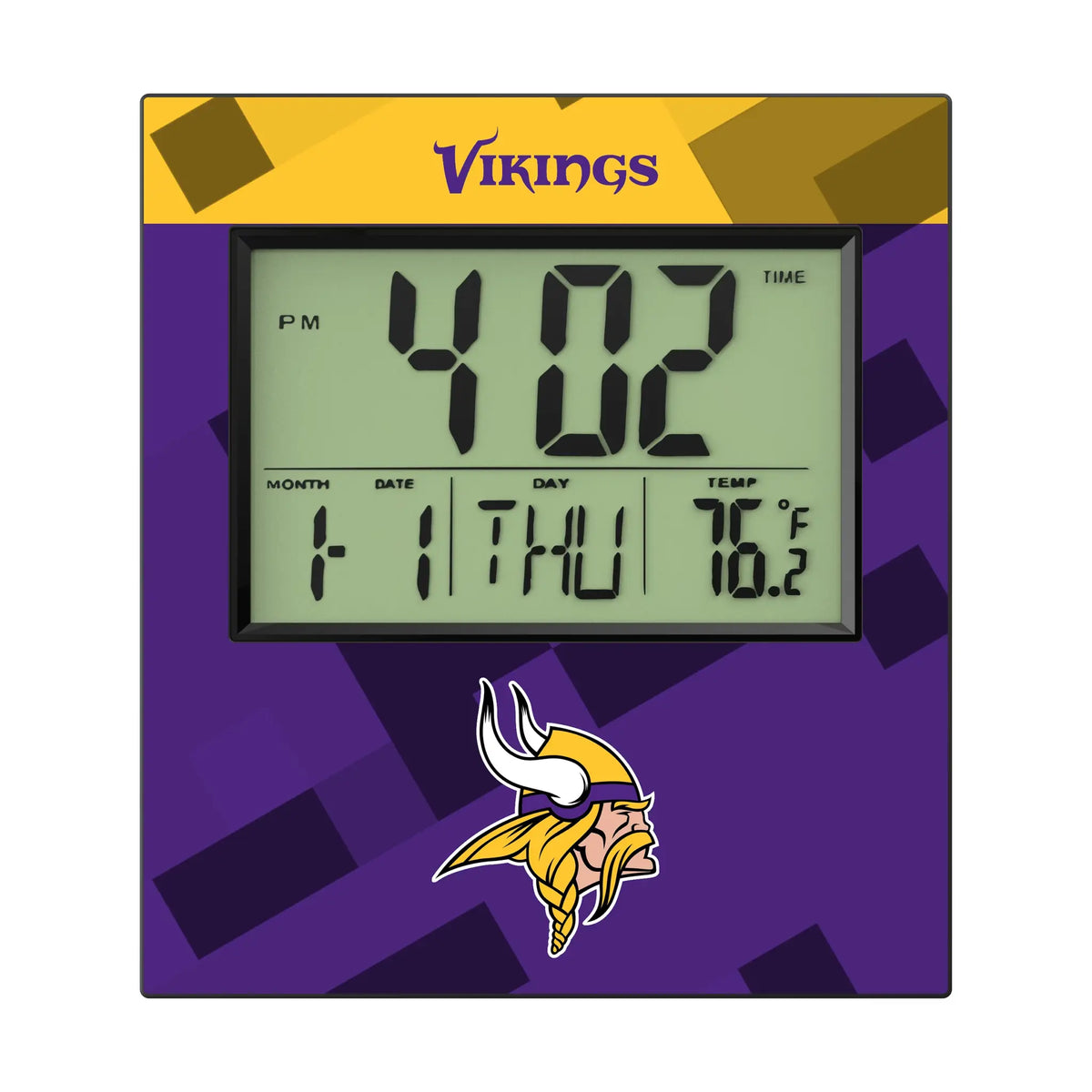 Minnesota Vikings Color Block Wall Clock
