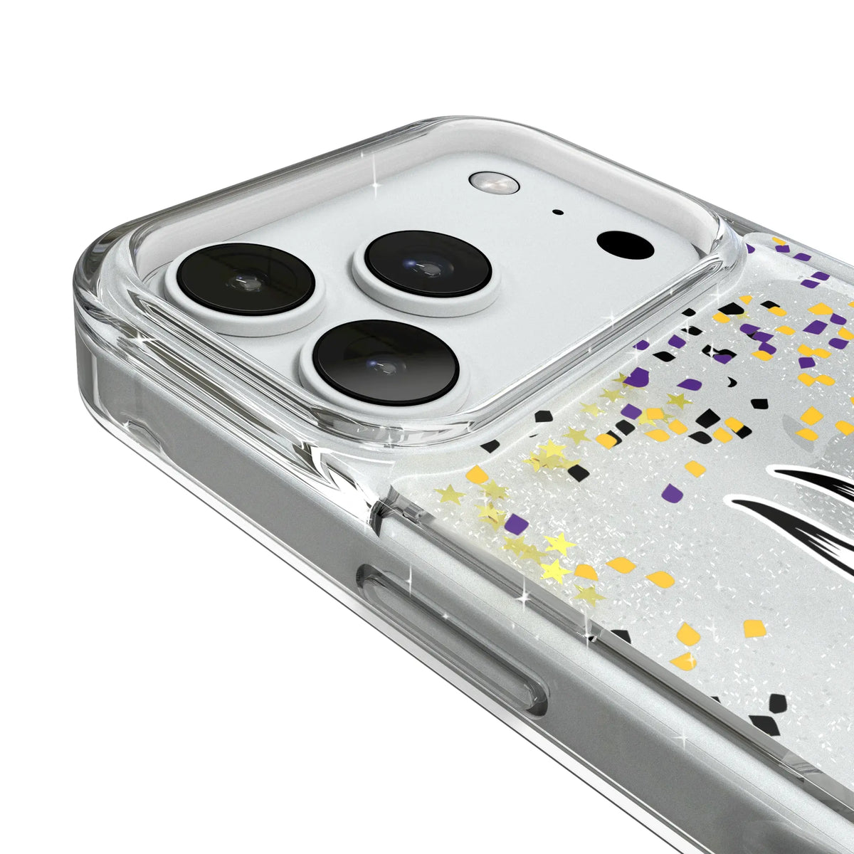 Minnesota Vikings Confetti iPhone Glitter Phone Case for Apple iPhone - Detail#Device_iPhone 18 Pro