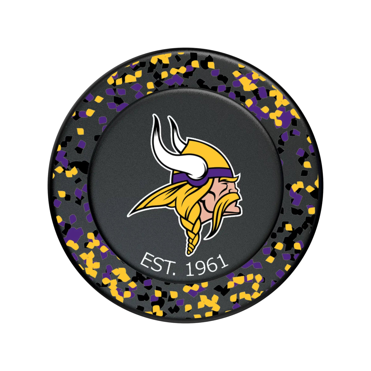 Minnesota Vikings Confetti Popsockets Round Magnetic