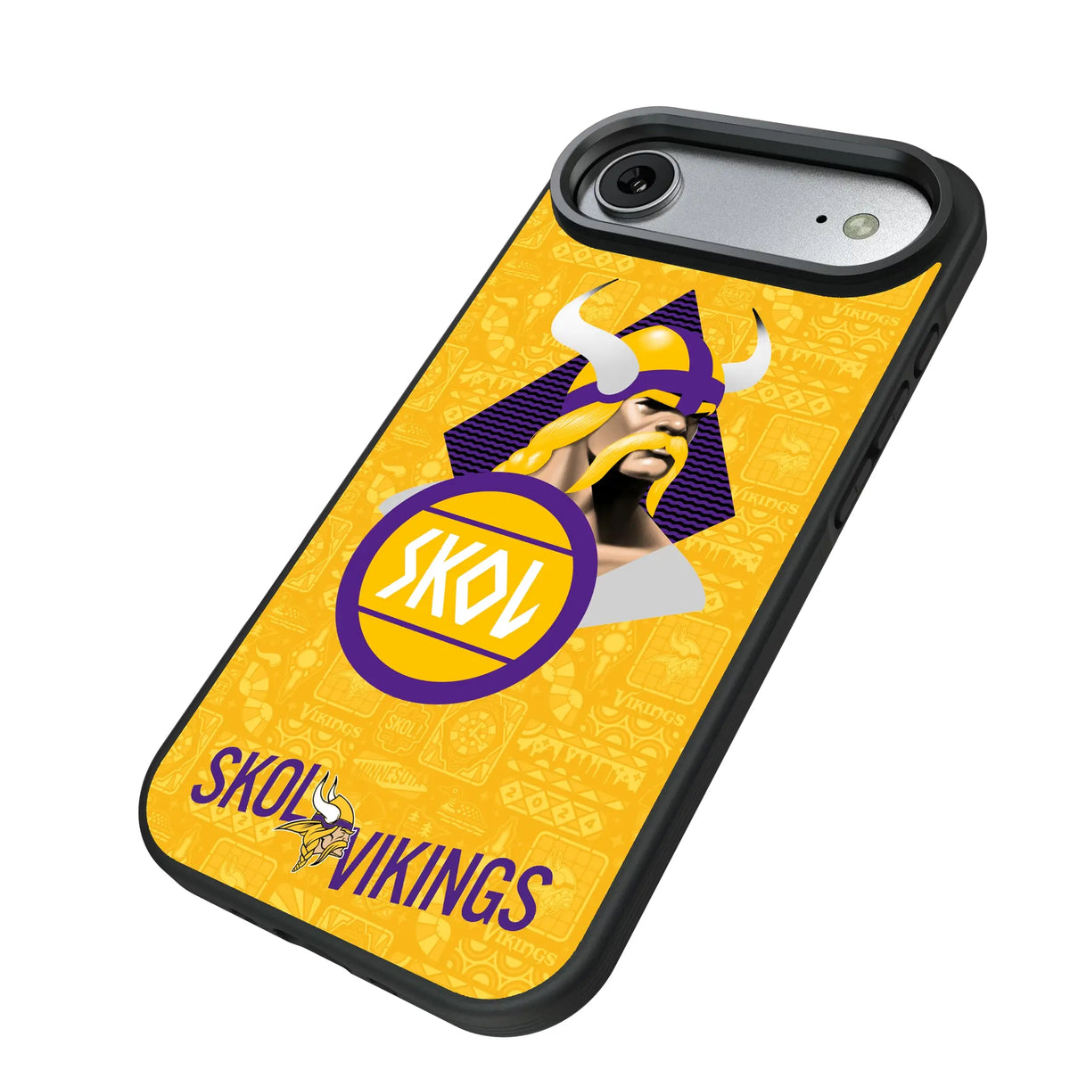 Minnesota Vikings Deco iPhone Bump Phone Case for Apple iPhone - Isometric View#Device_iPhone Air