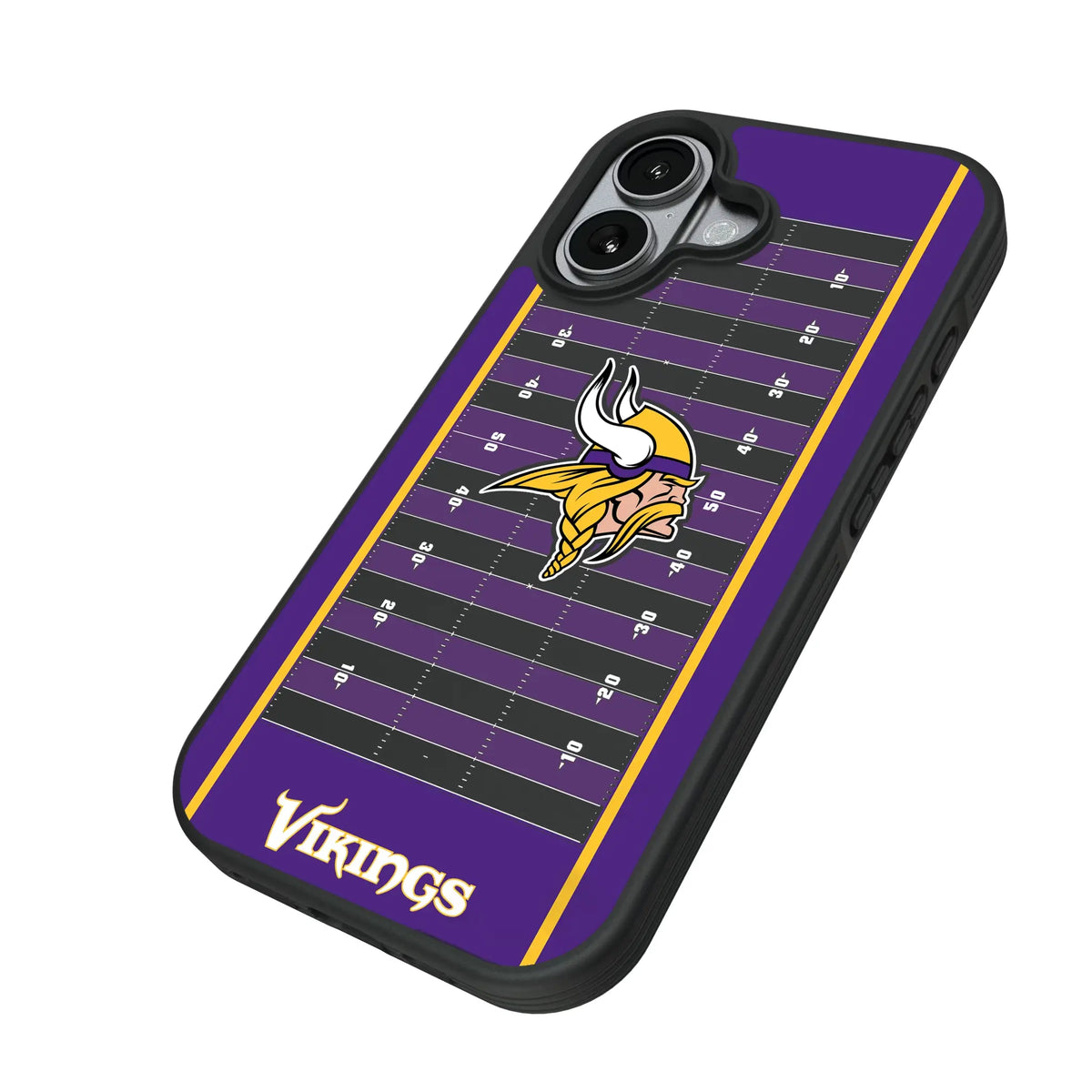 Minnesota Vikings Field iPhone Bump Phone Case for Apple iPhone - Isometric View#Device_iPhone 17