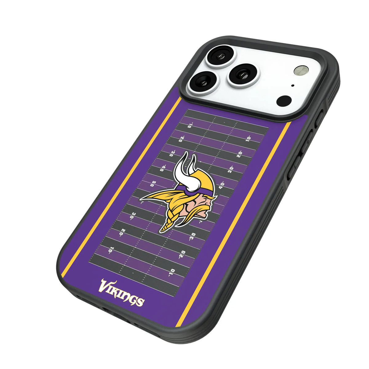 Minnesota Vikings Field iPhone Bump Phone Case for Apple iPhone - Isometric View#Device_iPhone 18 Pro