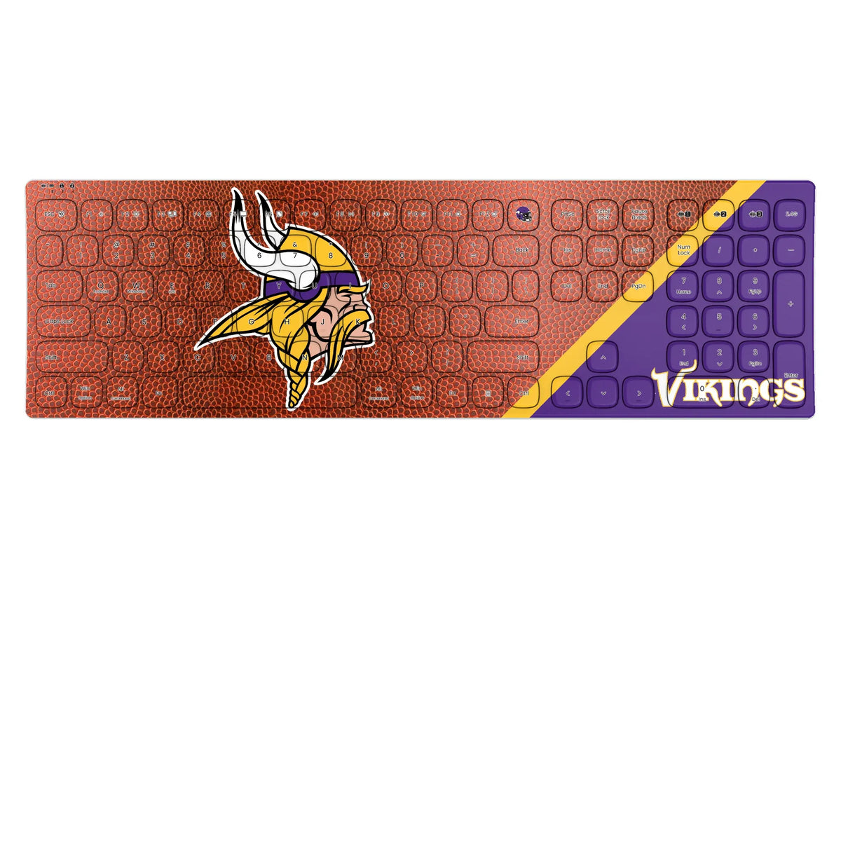 Minnesota Vikings Football KKB605 Curved Wireless Keyboard