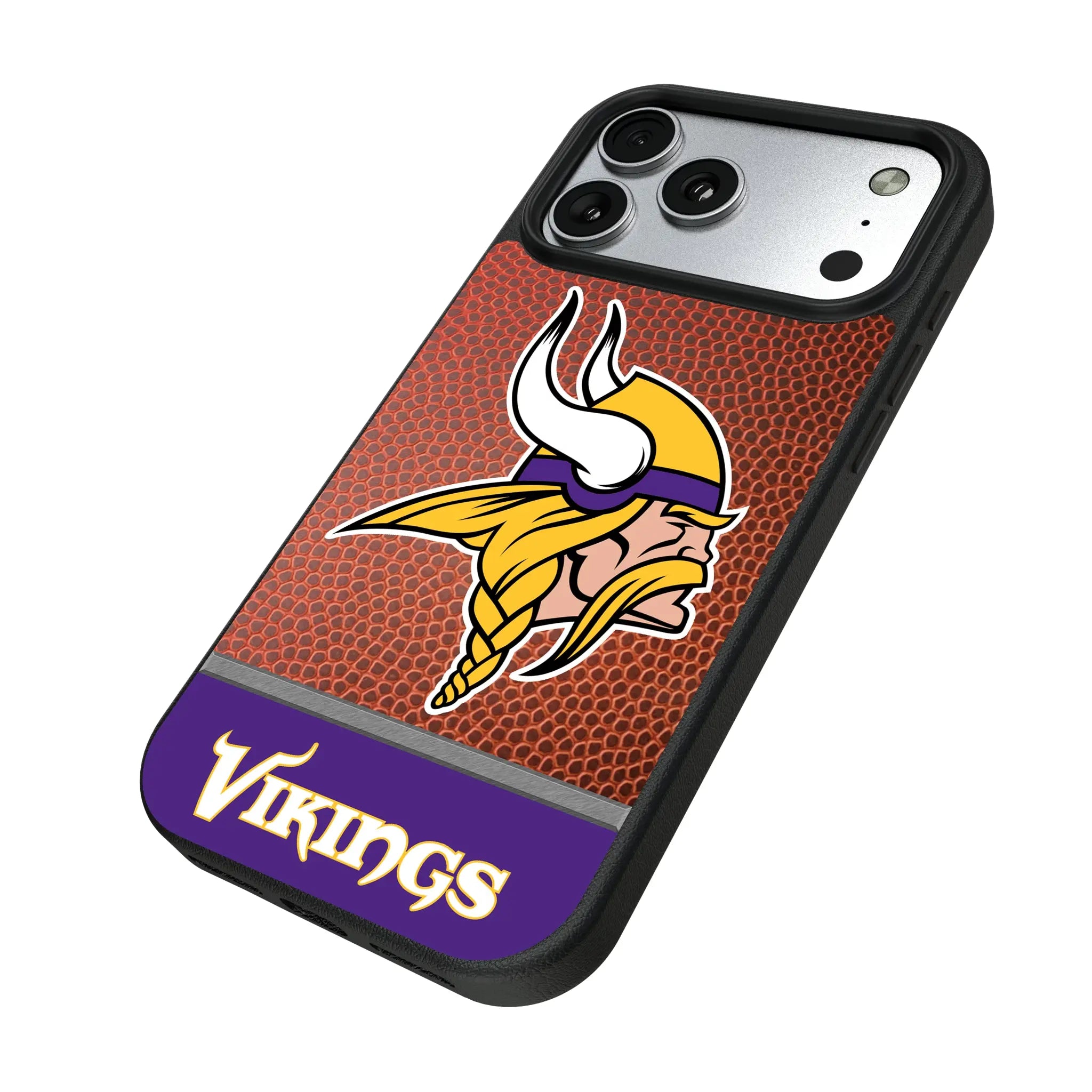 Minnesota Vikings Football Wordmark iPhone MagSafe Compatible Phone Case for Apple iPhone - Isometric View#Device_iPhone 17 Pro Max