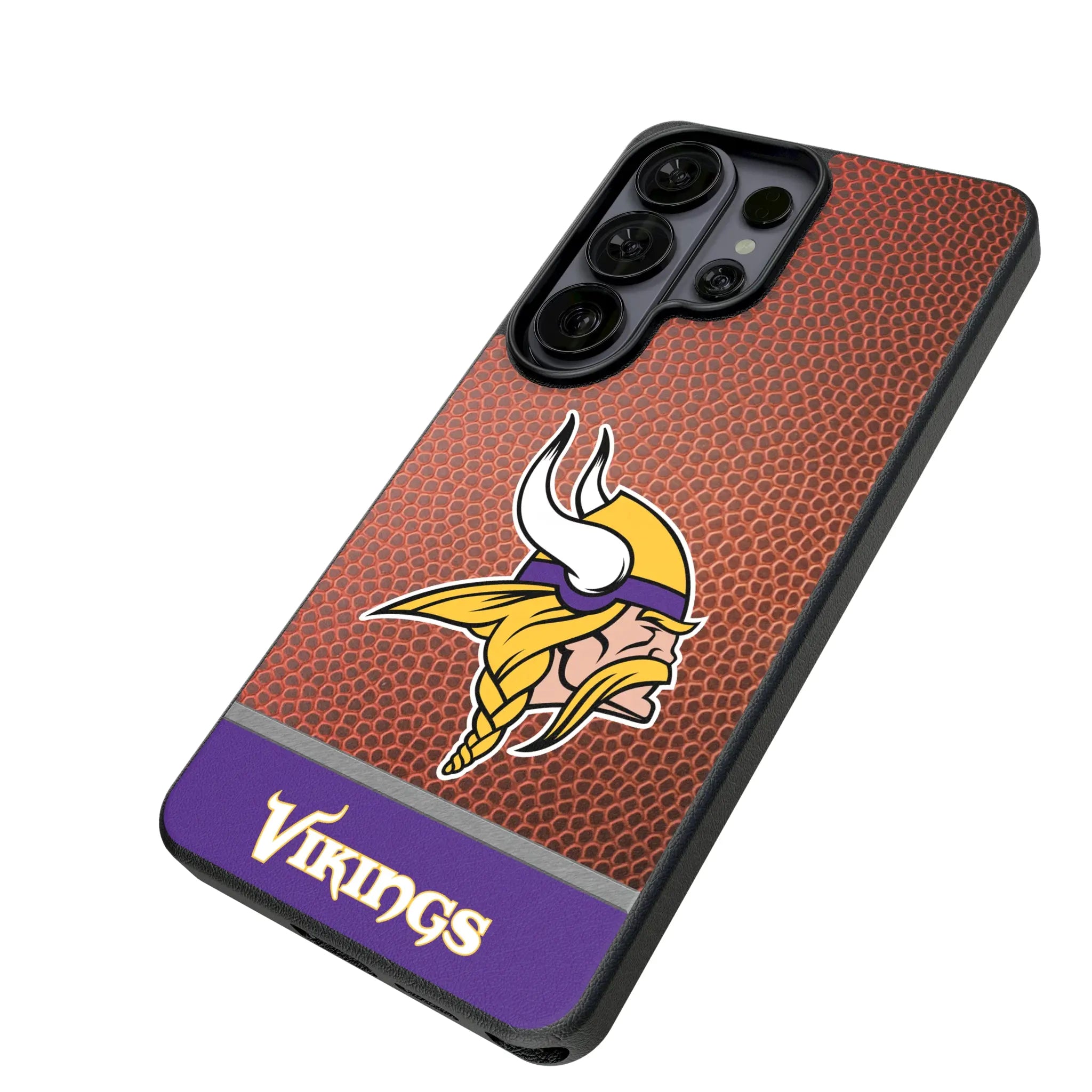 Minnesota Vikings Football Wordmark Galaxy MagSafe Compatible Phone Case for Samsung Galaxy - Isometric View#Device_Galaxy S26 Ultra