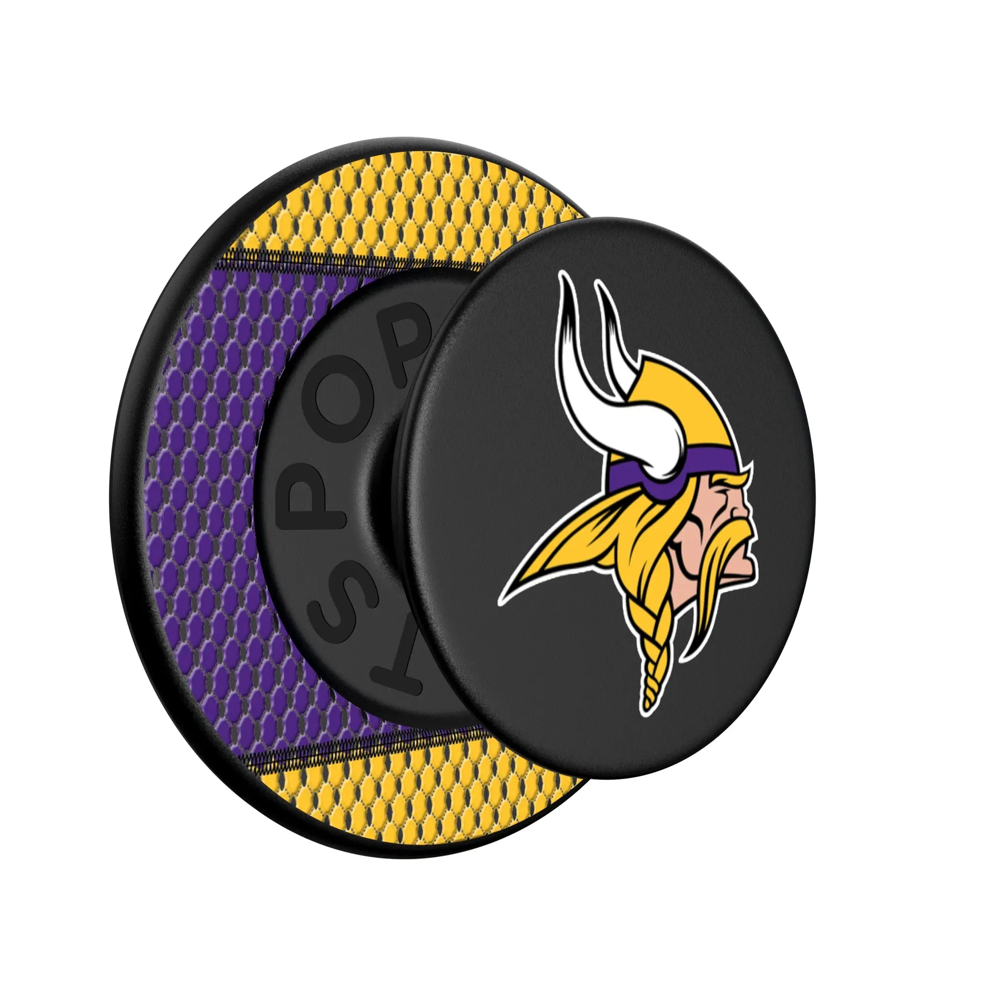 Minnesota Vikings Mesh Popsockets Round Magnetic - Isometric View