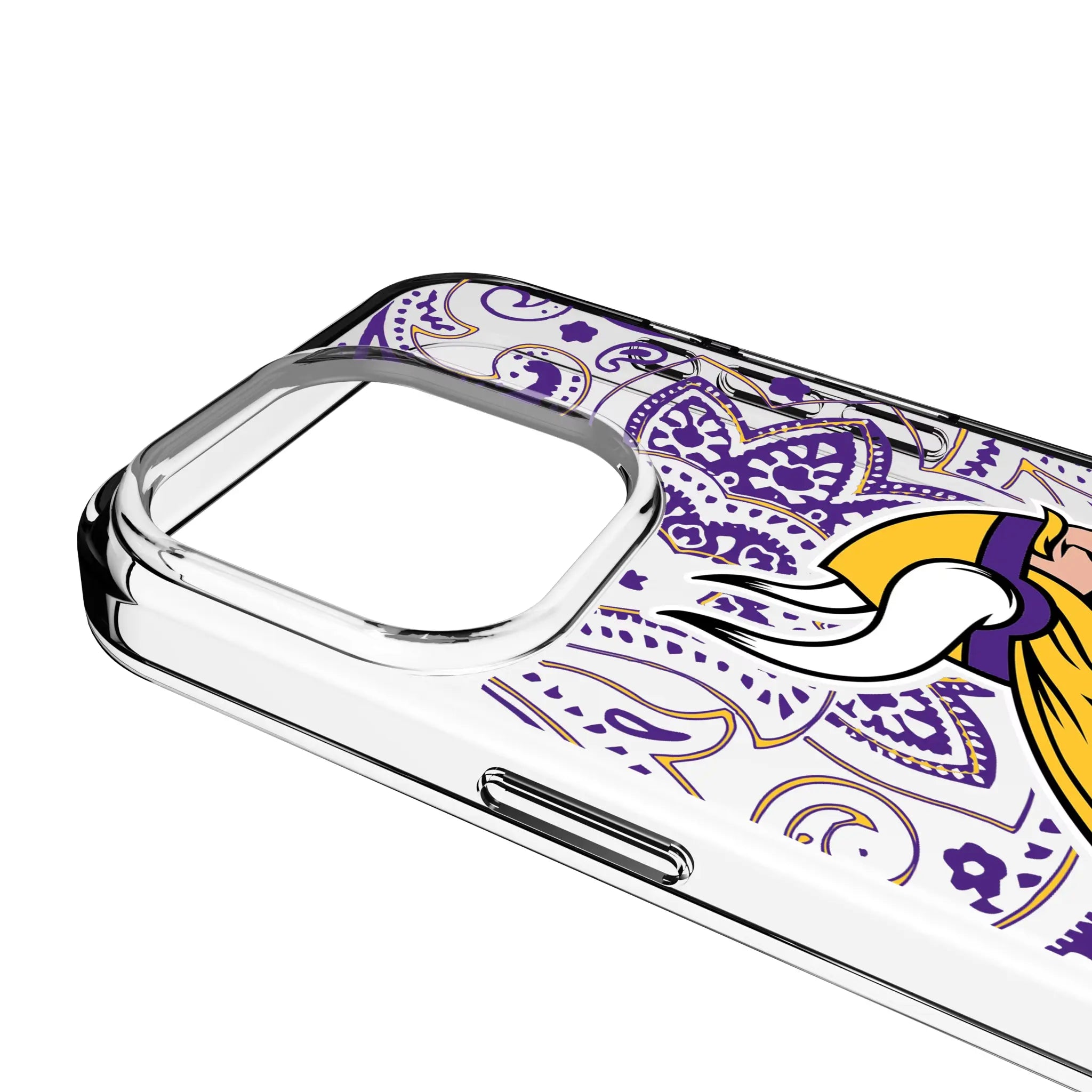 Minnesota Vikings Paisley iPhone Clear Phone Case for Apple iPhone - Detail