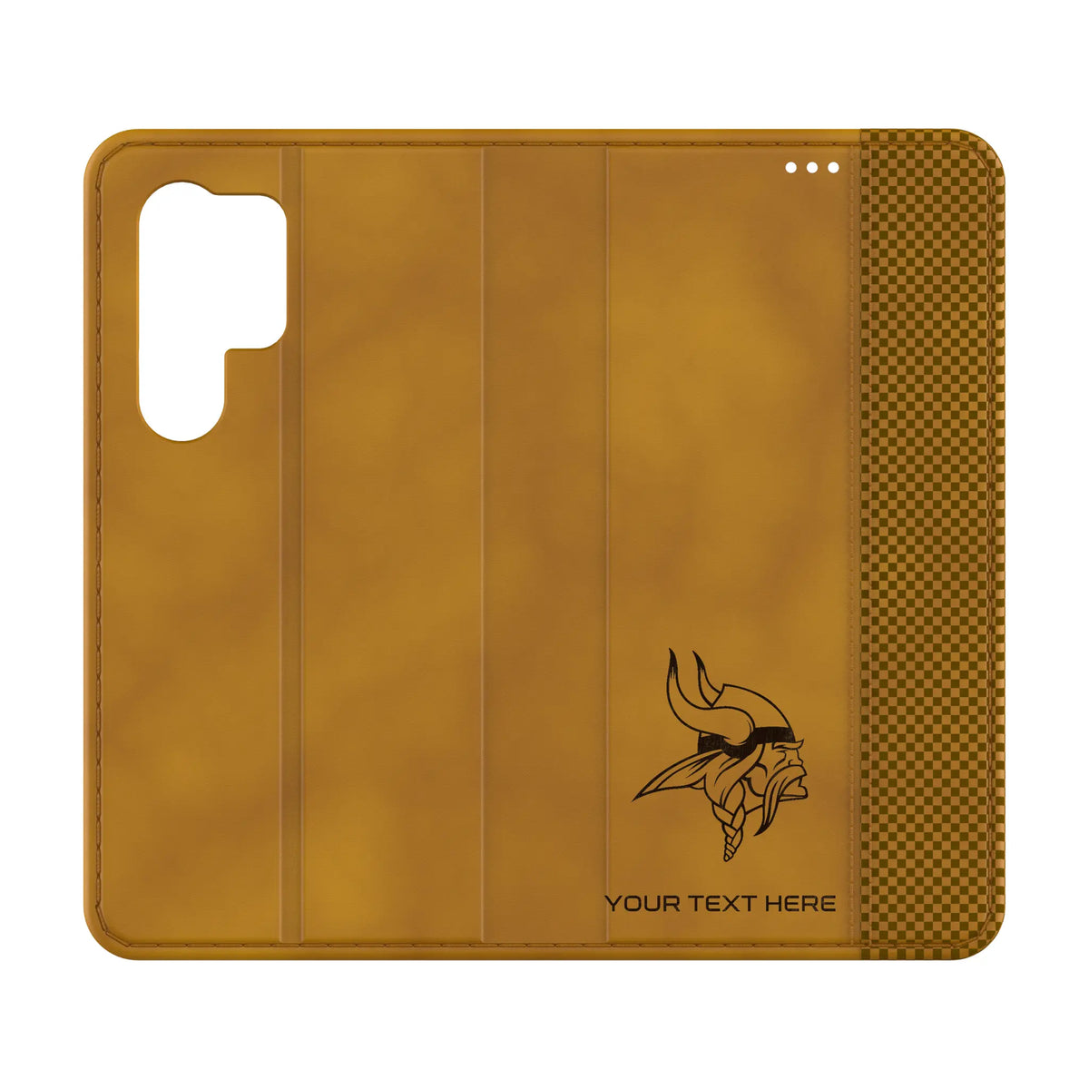 Minnesota Vikings Personalized Burn Galaxy Folio Phone Case for Samsung Galaxy