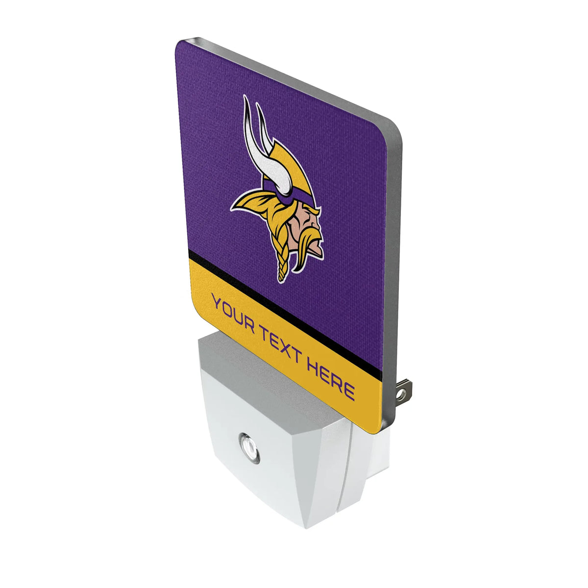 Minnesota Vikings Personalized Endzone Solid Night Light 2-Pack - Isometric View