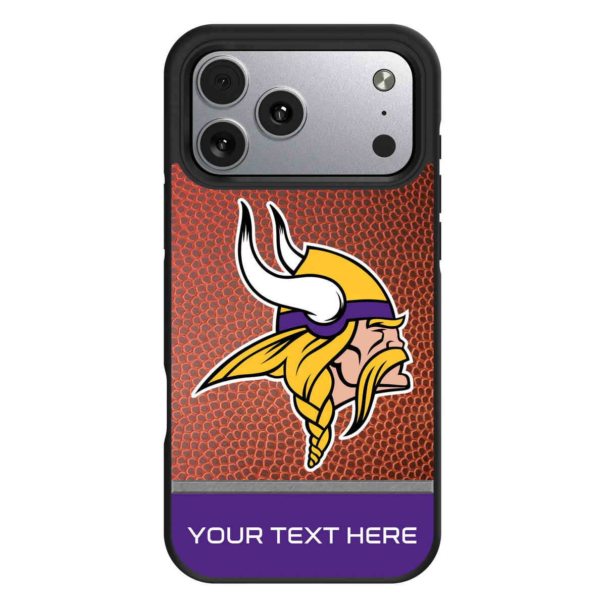 Minnesota Vikings Personalized Football iPhone Bump Phone Case for Apple iPhone#Device_iPhone 17 Pro Max