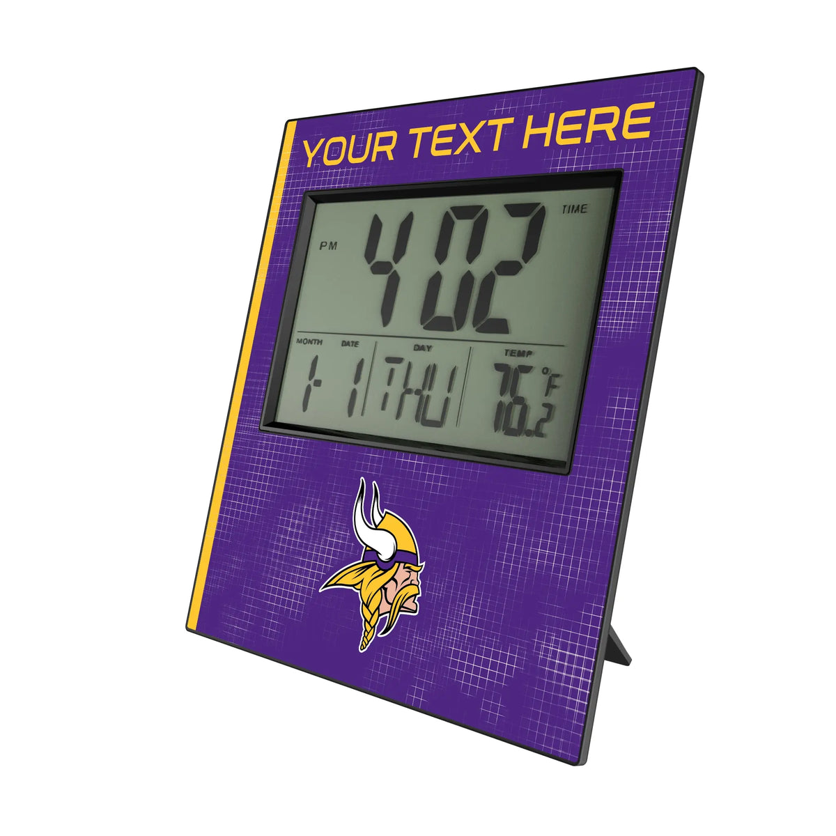 Minnesota Vikings Personalized Hatch Wall Clock