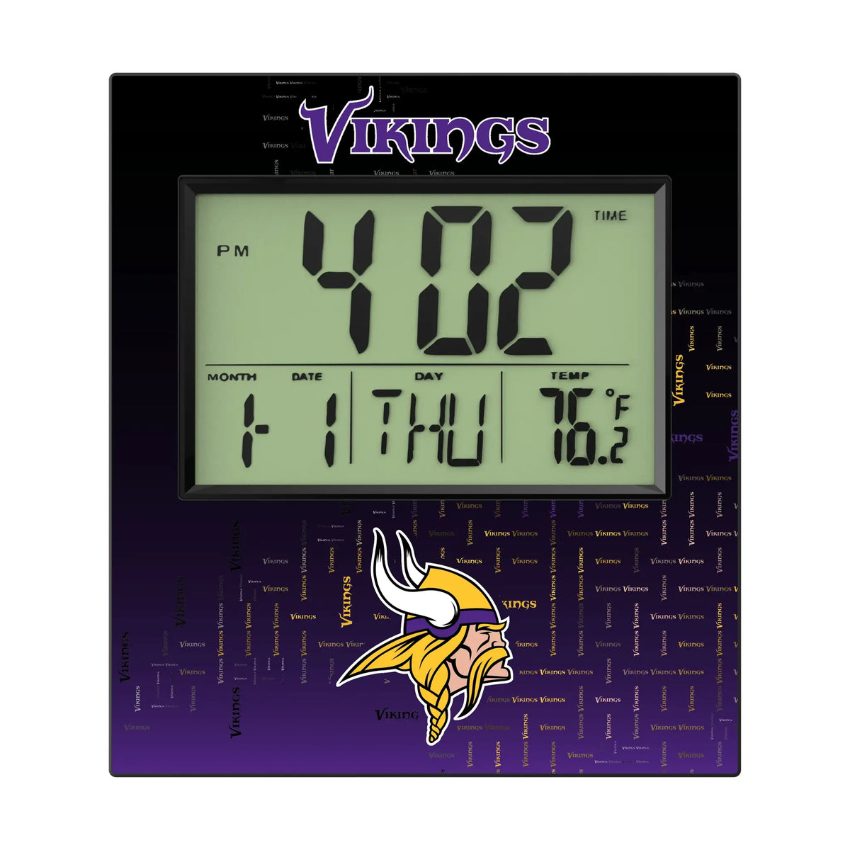 Minnesota Vikings Quadtile Wall Clock