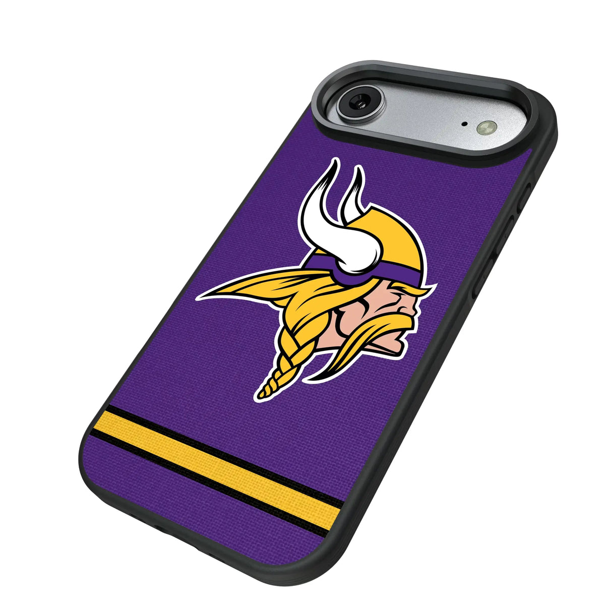 Minnesota Vikings Stripe iPhone Bump Phone Case for Apple iPhone - Isometric View#Device_iPhone Air