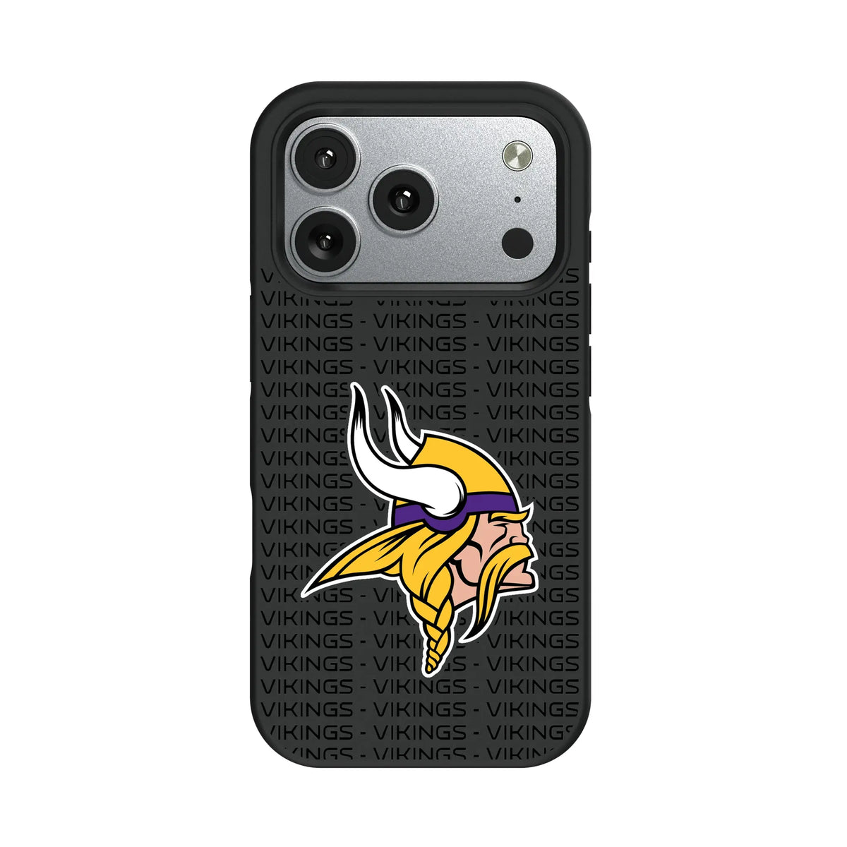 Minnesota Vikings Text Backdrop iPhone Bump Phone Case for Apple iPhone#Device_iPhone 17 Pro