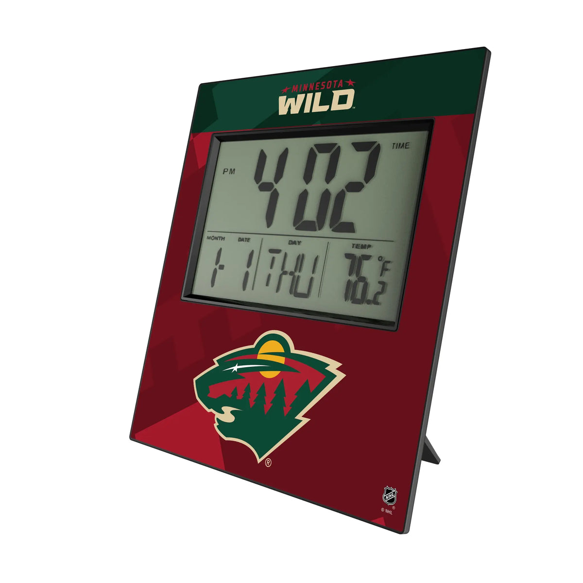 Minnesota Wild Color Block Wall Clock