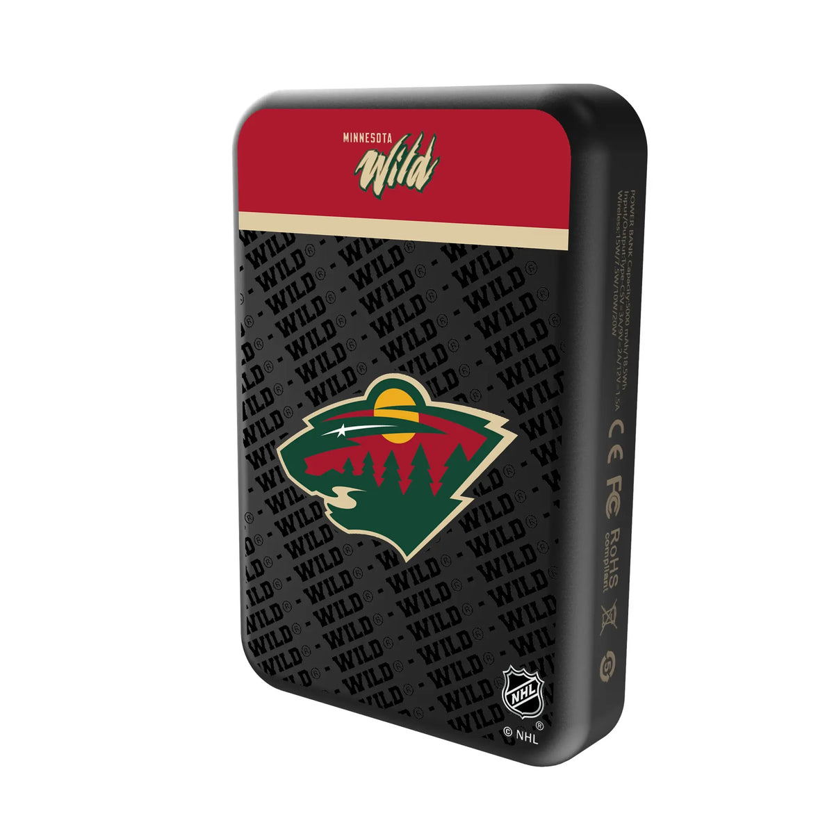 Minnesota Wild Endzone Plus Wireless Mag Power Bank