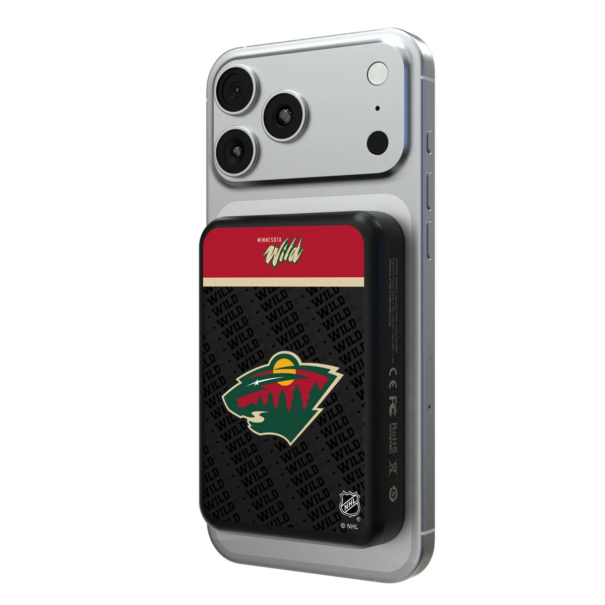Minnesota Wild Endzone Plus Wireless Mag Power Bank