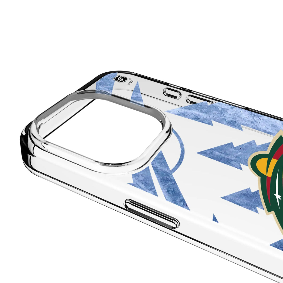 Minnesota Wild Ice Tilt iPhone Clear Phone Case for Apple iPhone - Detail