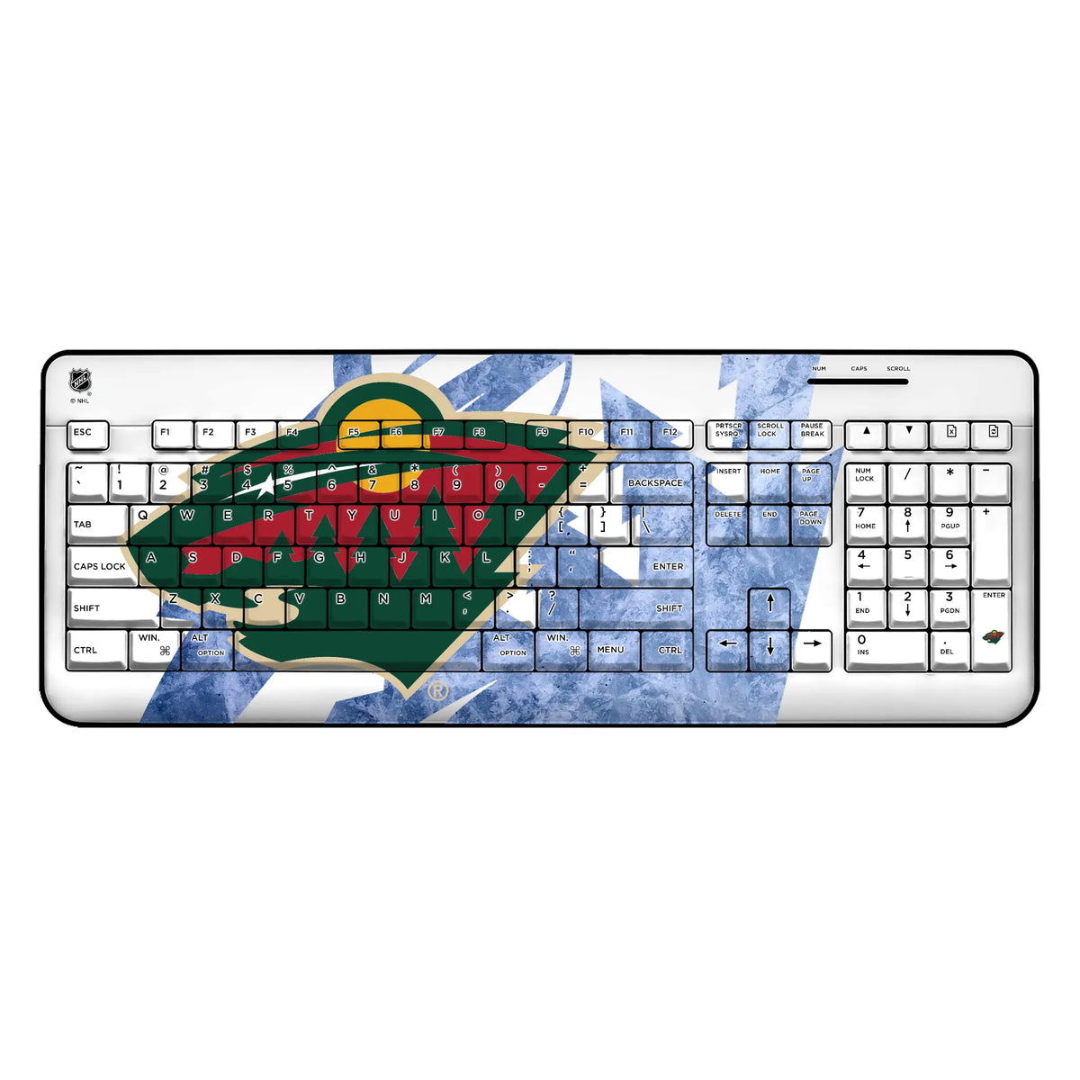 Minnesota Wild Ice Tilt Wireless USB Keyboard