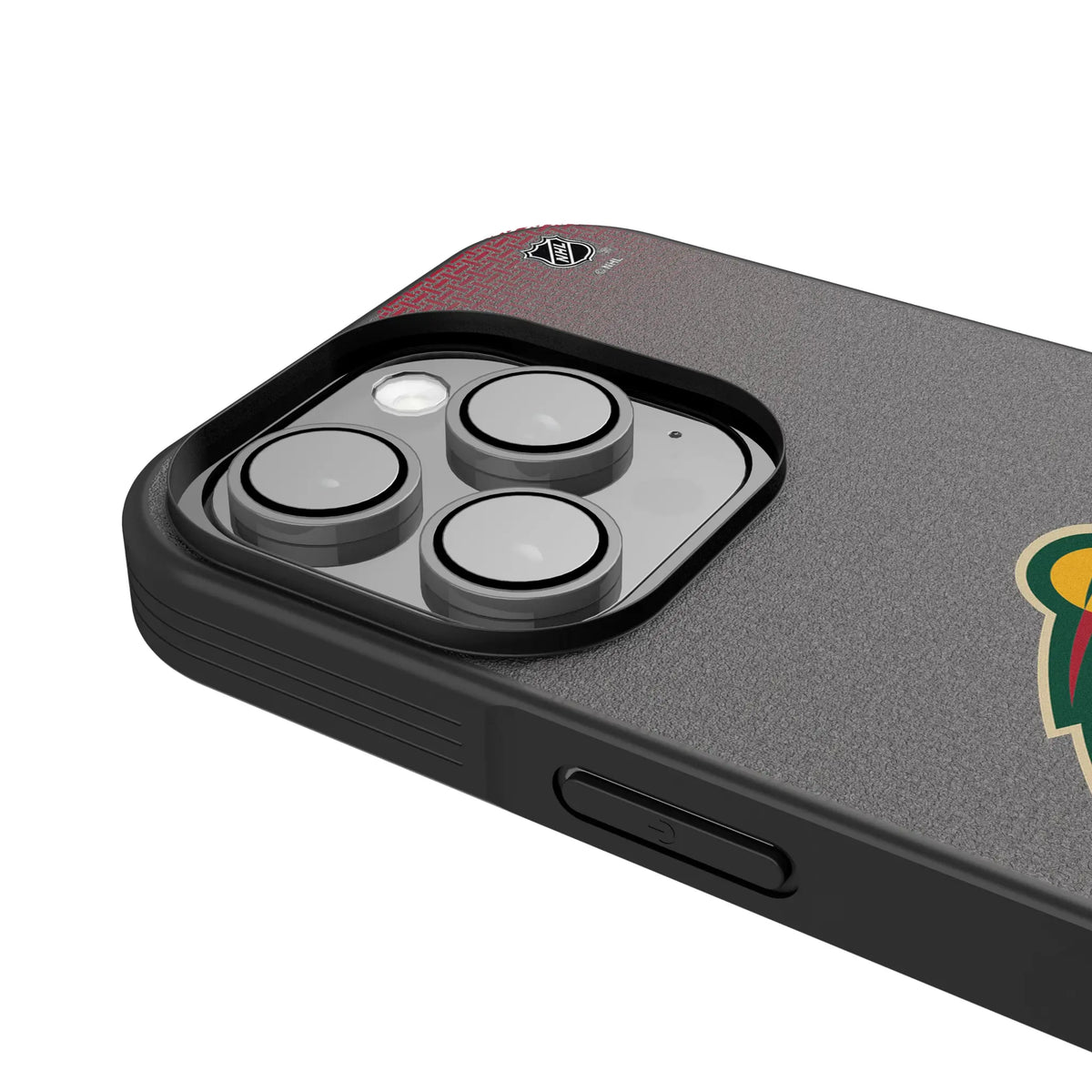 Minnesota Wild Linen iPhone Bump Phone Case for Apple iPhone - Detail