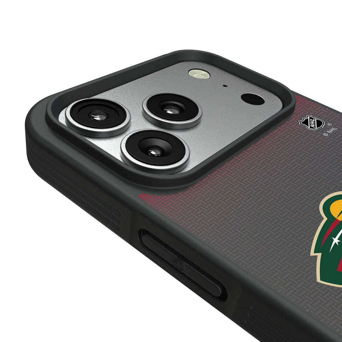 Minnesota Wild Linen iPhone Bump Phone Case for Apple iPhone - Detail#Device_iPhone 17 Pro