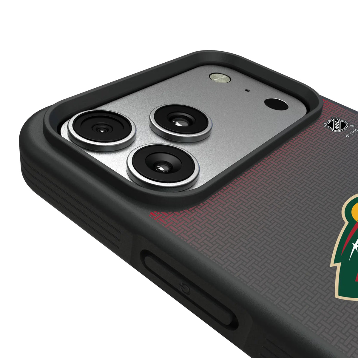 Minnesota Wild Linen iPhone Bump Phone Case for Apple iPhone - Detail#Device_iPhone 17 Pro Max