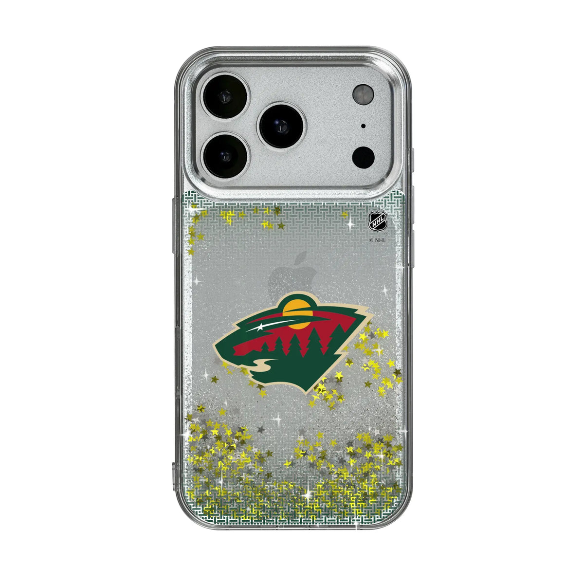 Minnesota Wild Linen iPhone Glitter Phone Case for Apple iPhone#Device_iPhone 17 Pro