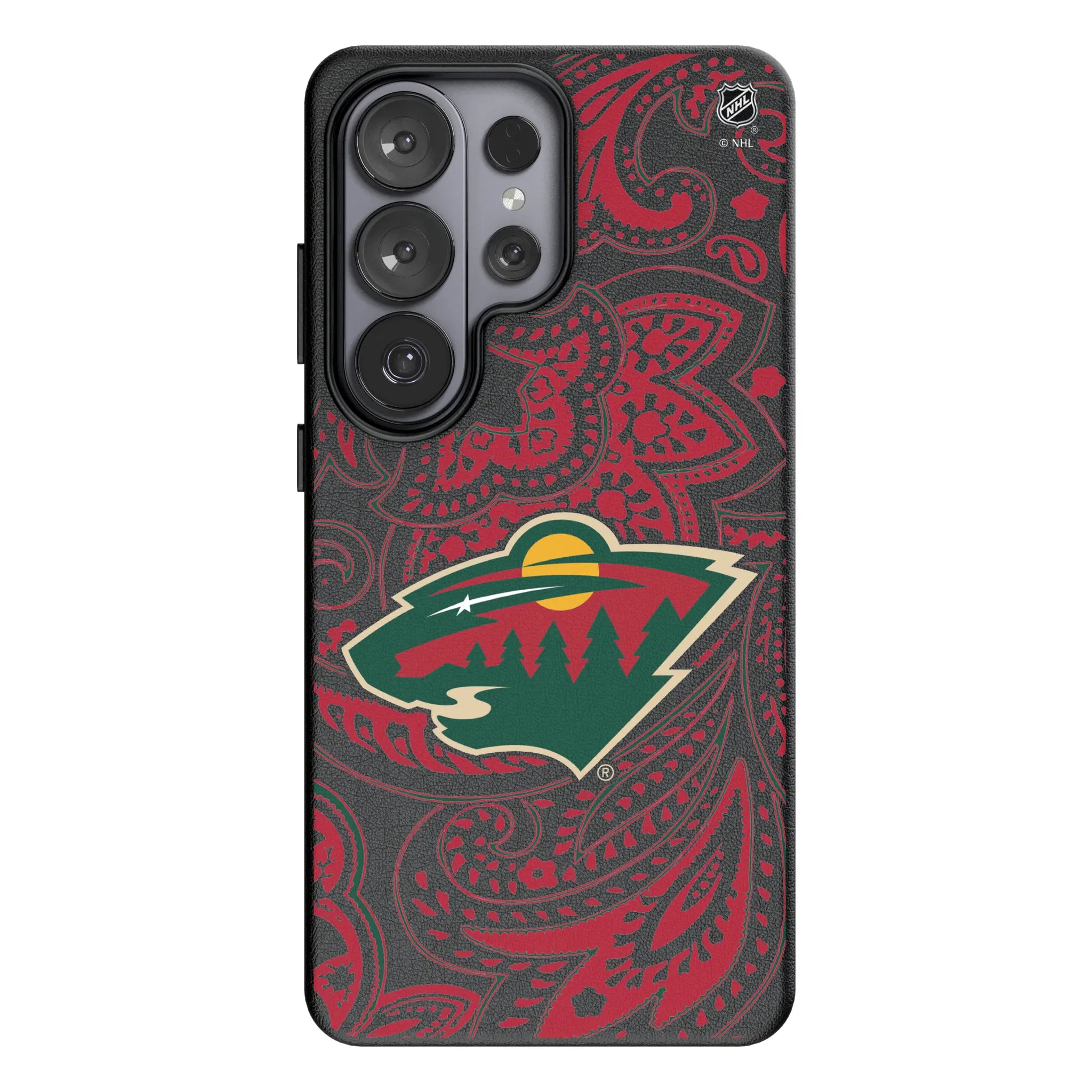 Minnesota Wild Paisley Galaxy MagSafe Compatible Phone Case for Samsung Galaxy#Device_Galaxy S26 Ultra