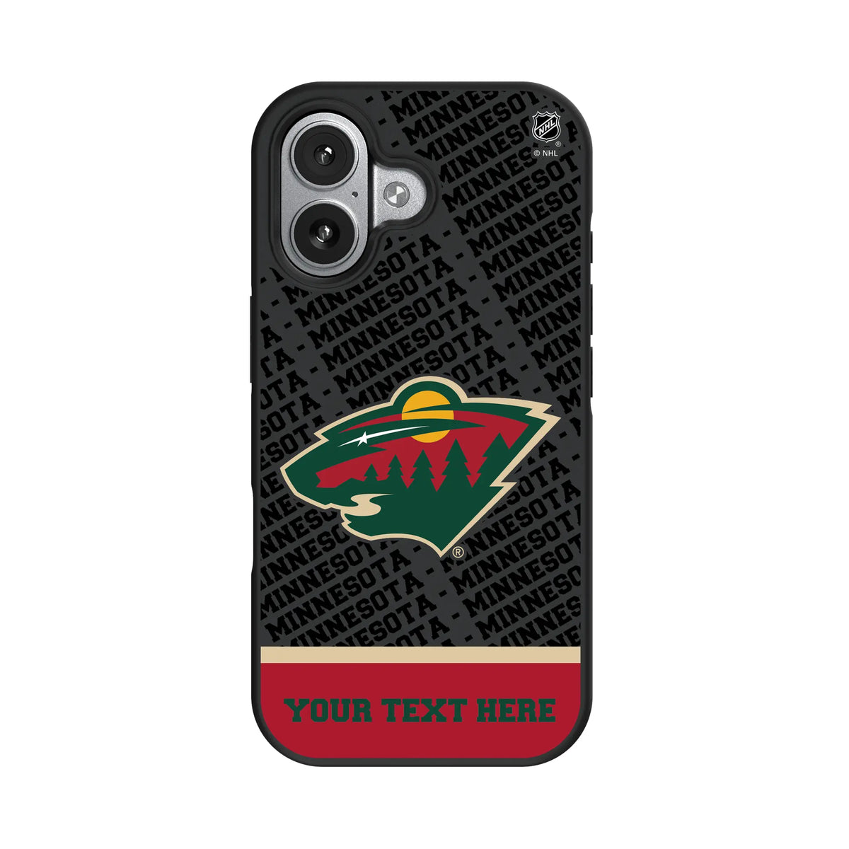 Minnesota Wild Personalized EndZone Plus iPhone Bump Phone Case for Apple iPhone#Device_iPhone 17