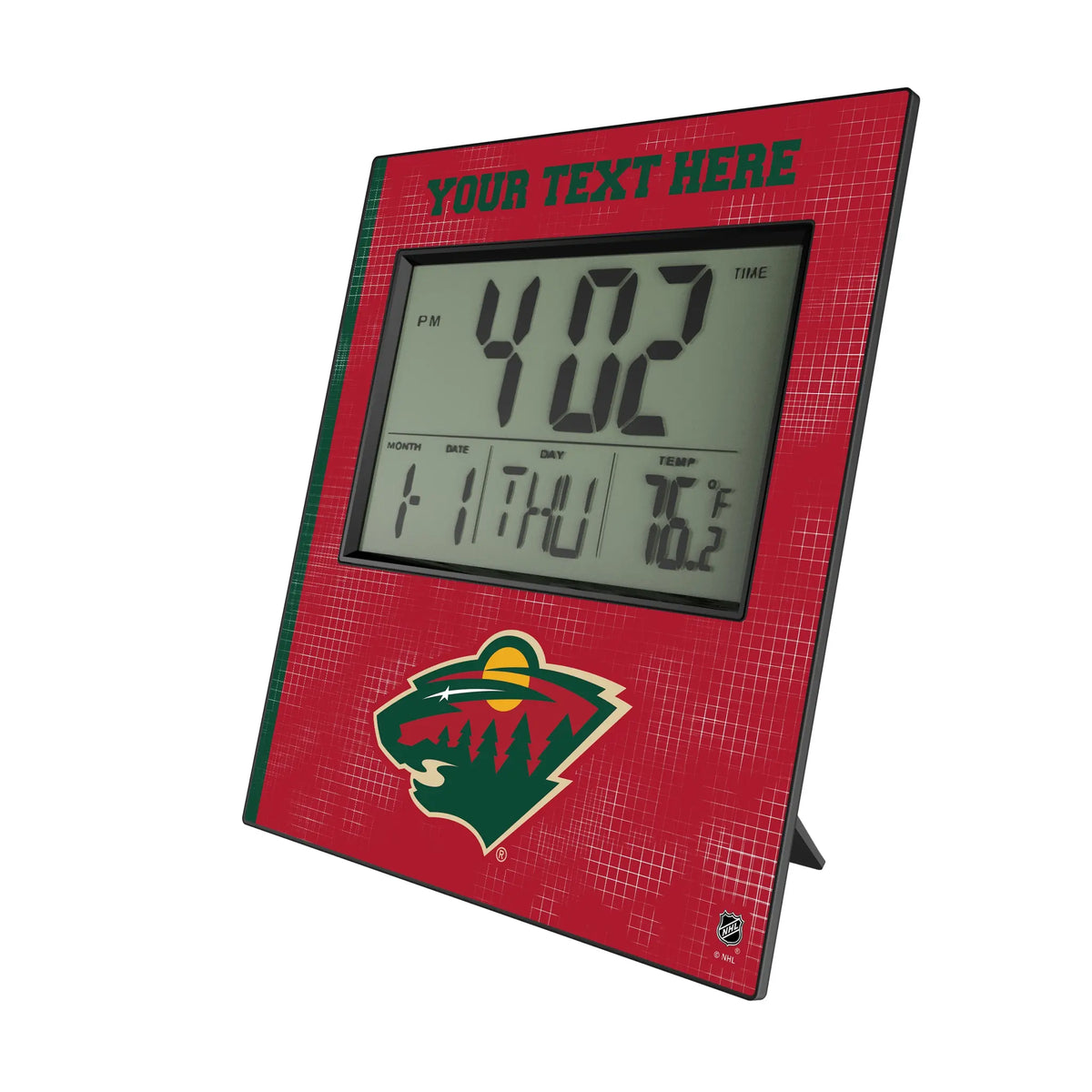 Minnesota Wild Personalized Hatch Wall Clock