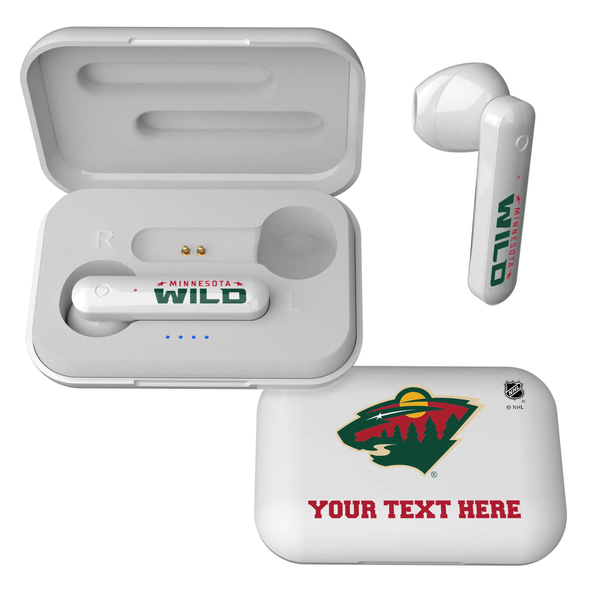 Minnesota Wild Personalized Insignia Wireless TWS Earbuds