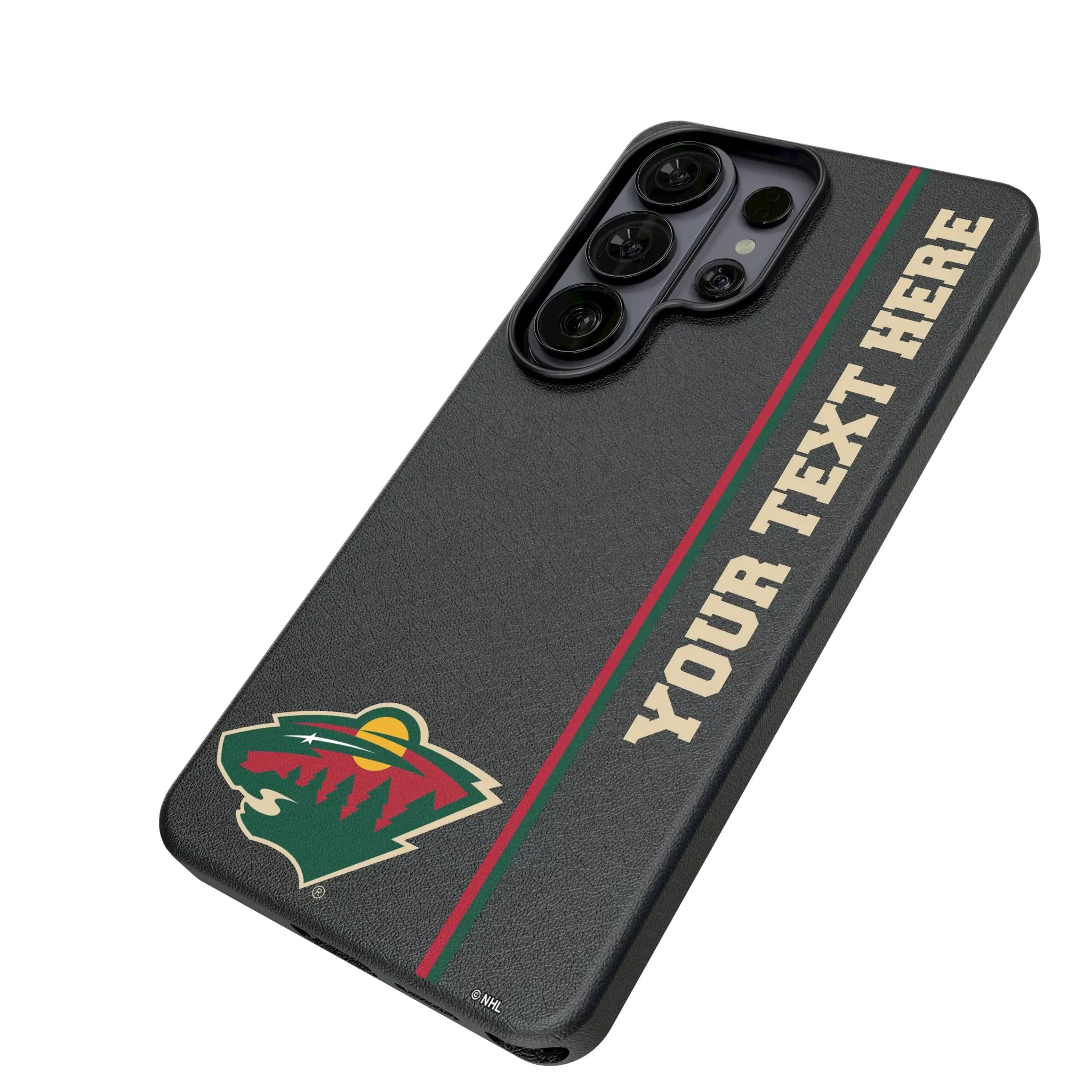 Minnesota Wild Personalized Sidebard Galaxy MagSafe Compatible Phone Case for Samsung Galaxy - Isometric View#Device_Galaxy S26 Ultra