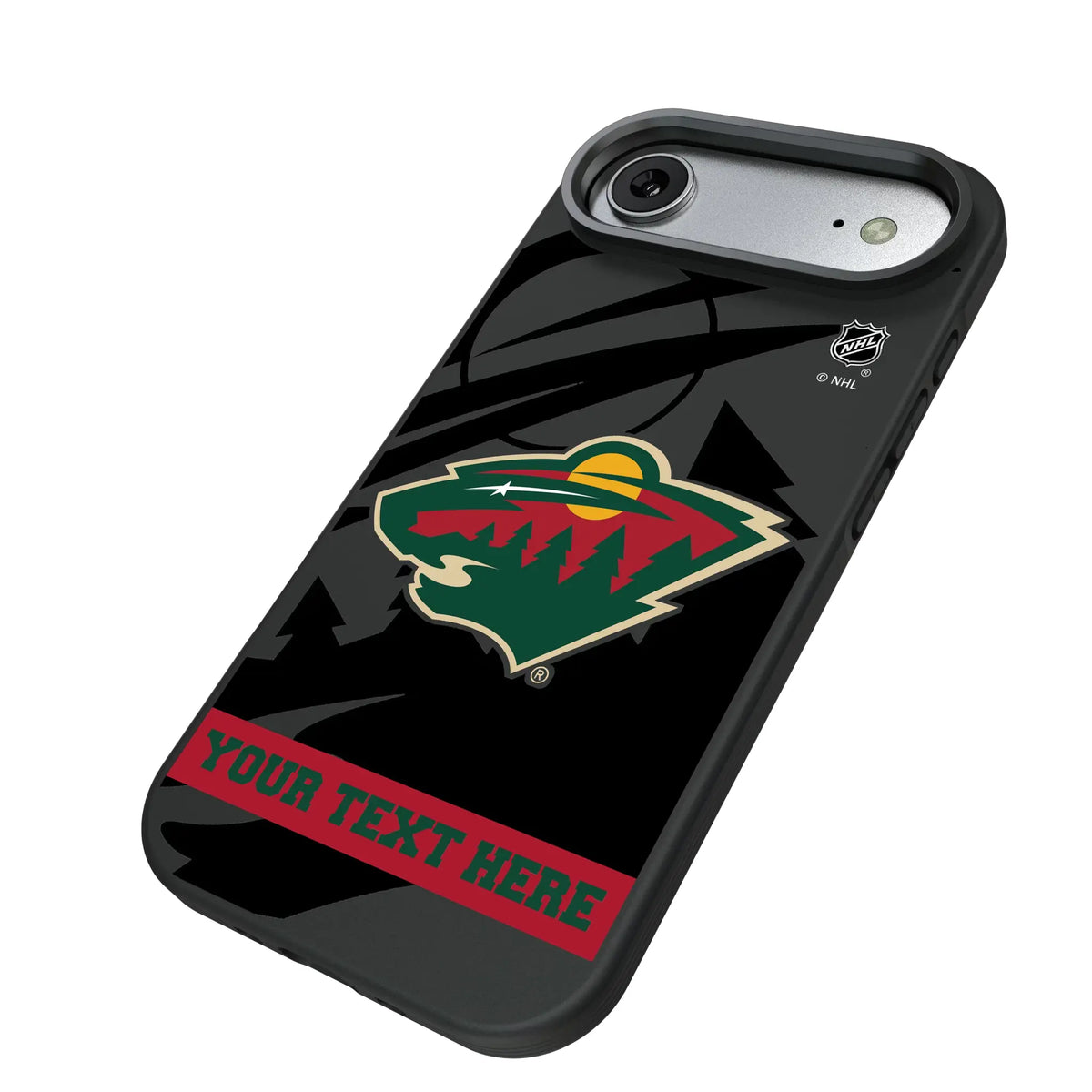 Minnesota Wild Personalized Tilt iPhone Bump Phone Case for Apple iPhone - Isometric View#Device_iPhone Air