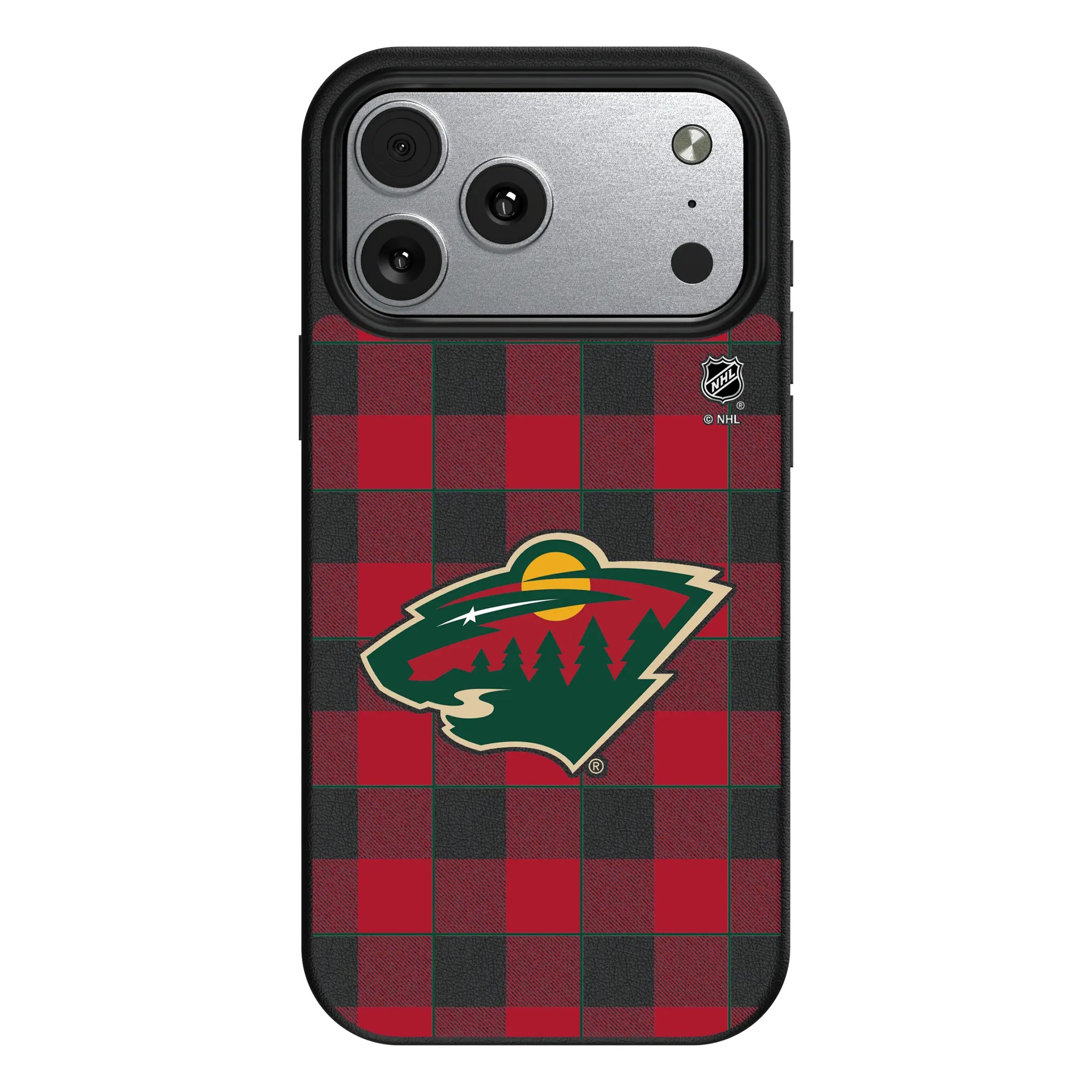 Minnesota Wild Plaid iPhone MagSafe Compatible Phone Case for Apple iPhone#Device_iPhone 17 Pro Max