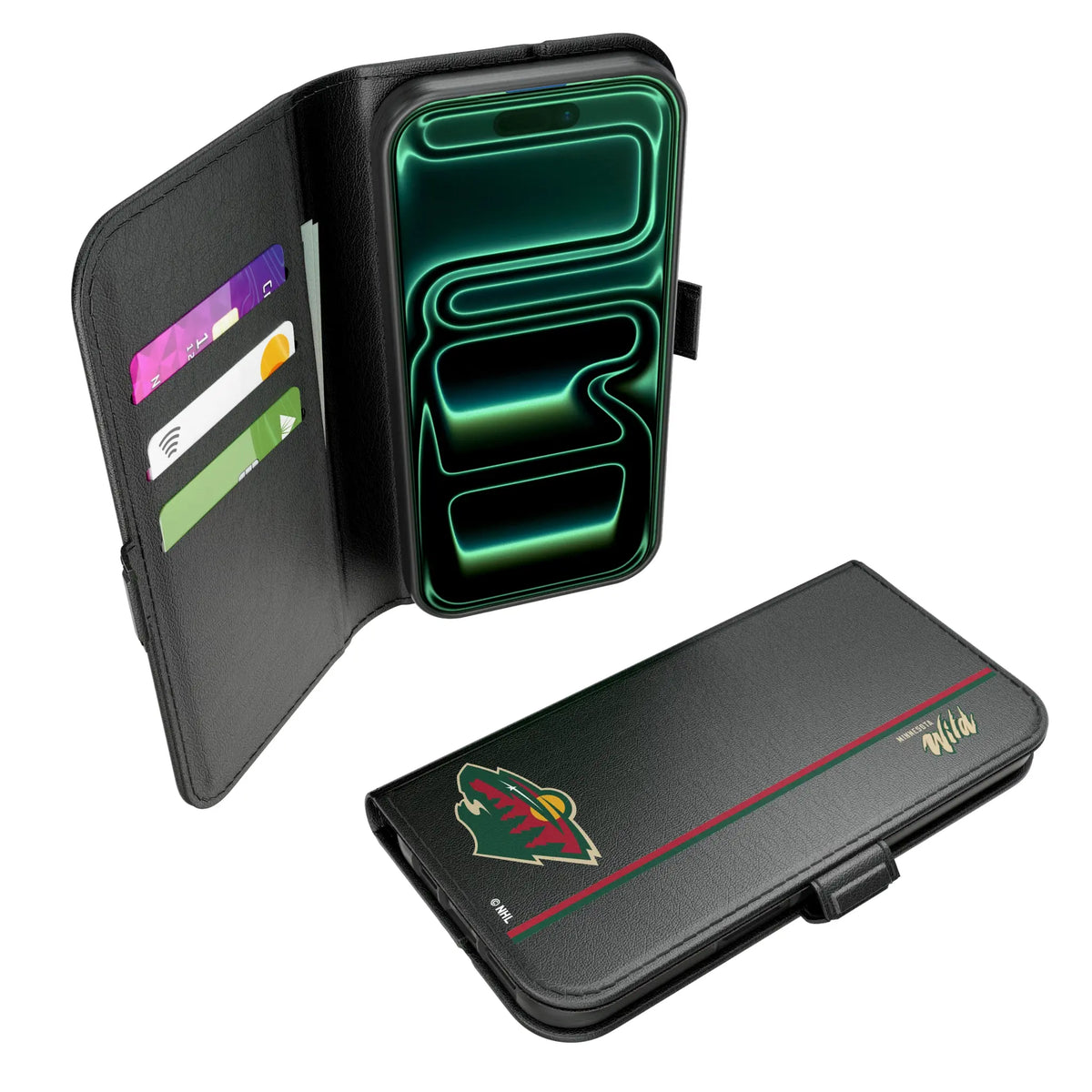 Minnesota Wild Sidebar iPhone Folio Phone Case for Apple iPhone#Device_iPhone 17