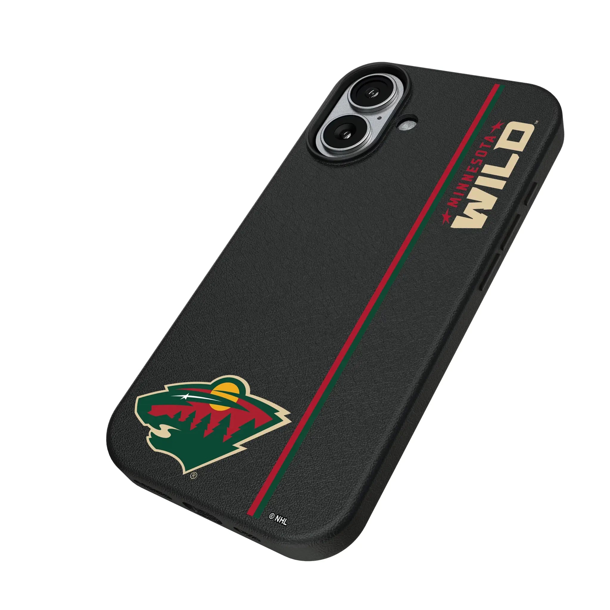 Minnesota Wild Sidebar iPhone MagSafe Compatible Phone Case for Apple iPhone - Isometric View#Device_iPhone 17