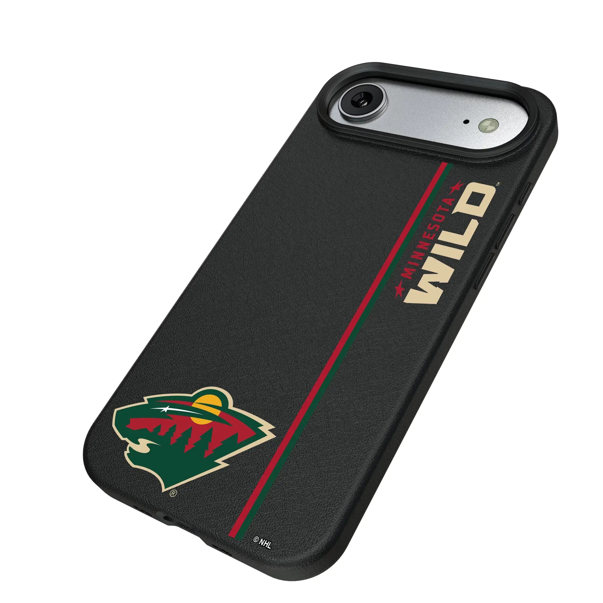 Minnesota Wild Sidebar iPhone MagSafe Compatible Phone Case for Apple iPhone - Isometric View#Device_iPhone Air